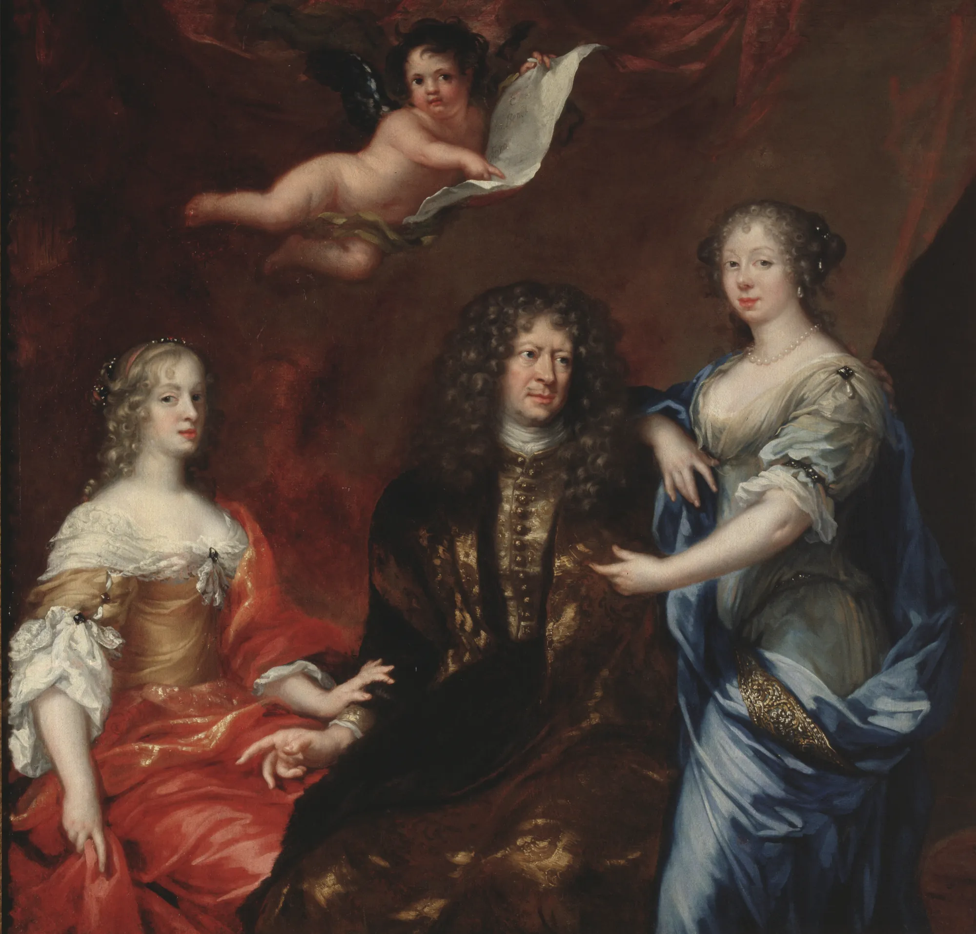 Bengt Horn af Åminne with his Wives Margaretha Sparre and Ingeborg Banér