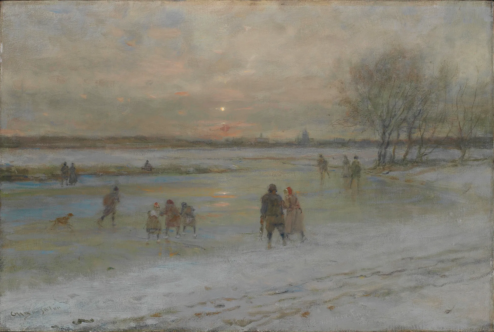 Winter Scene in Holland