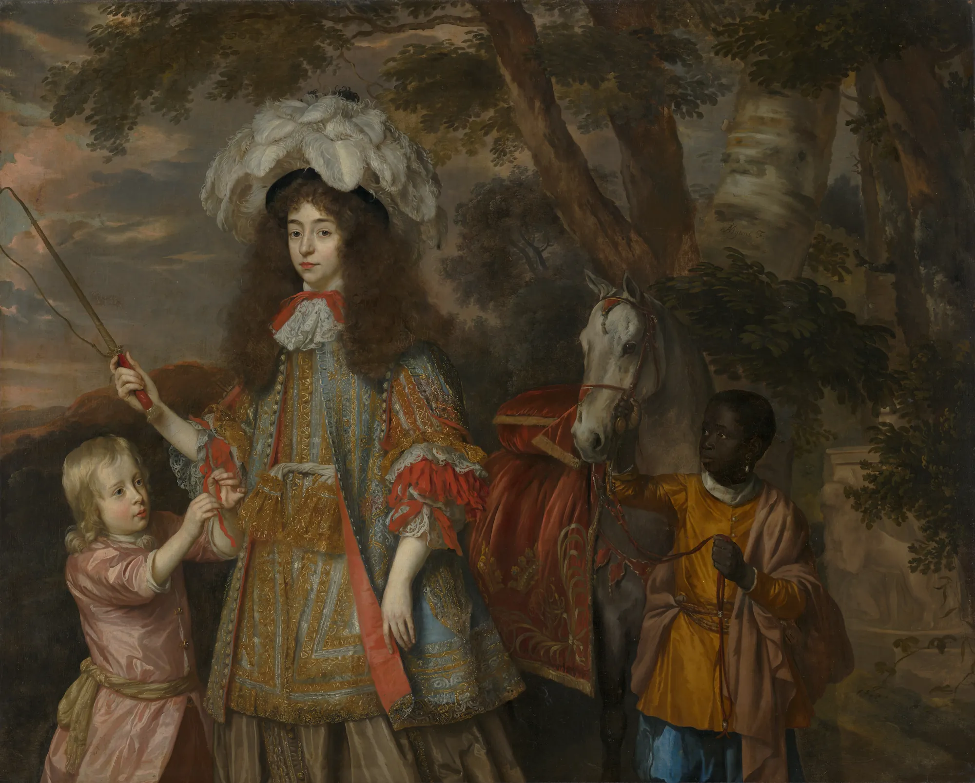 Portrait of Maria of Orange and Hendrik van Zuijlestein