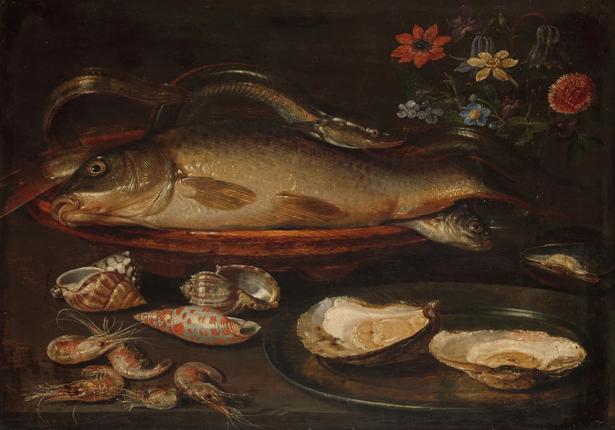 Still Life with Fish, Oysters, and Shrimps
