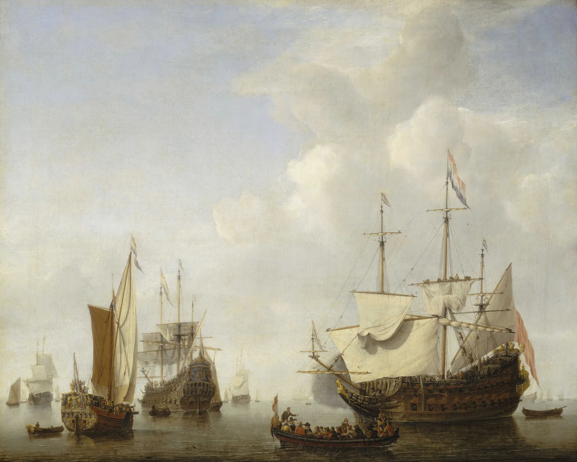 Calm Sea (Dutch Flagship under Easy Sail in a Light Air)