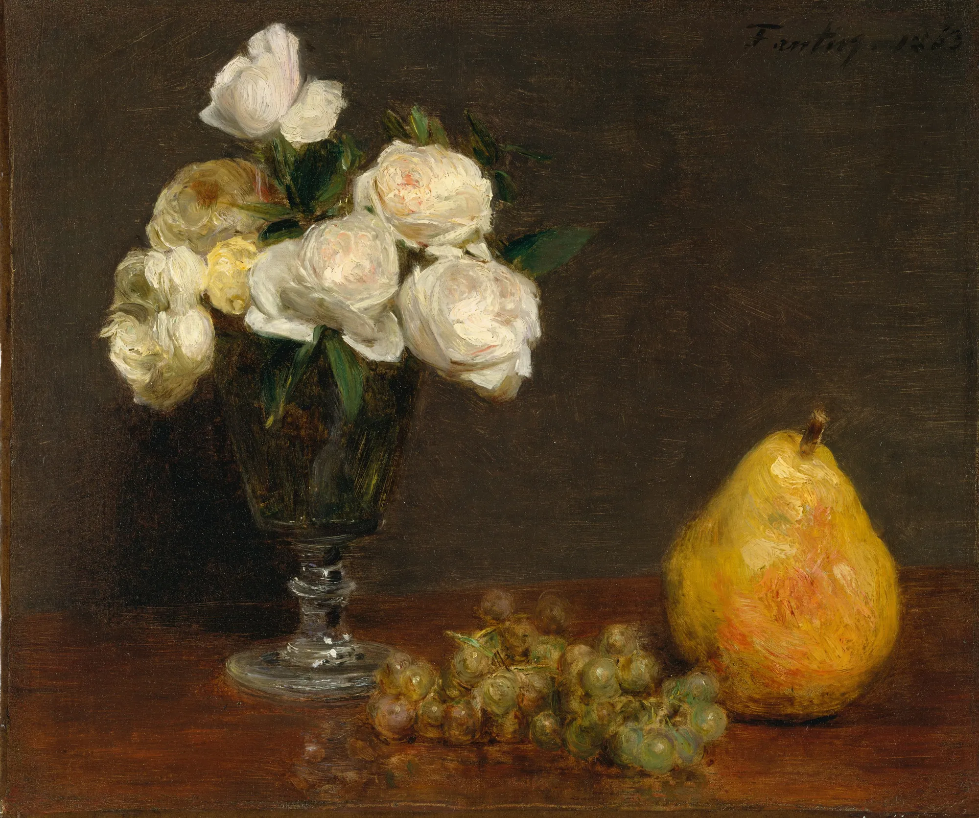 Still Life with Roses and Fruit