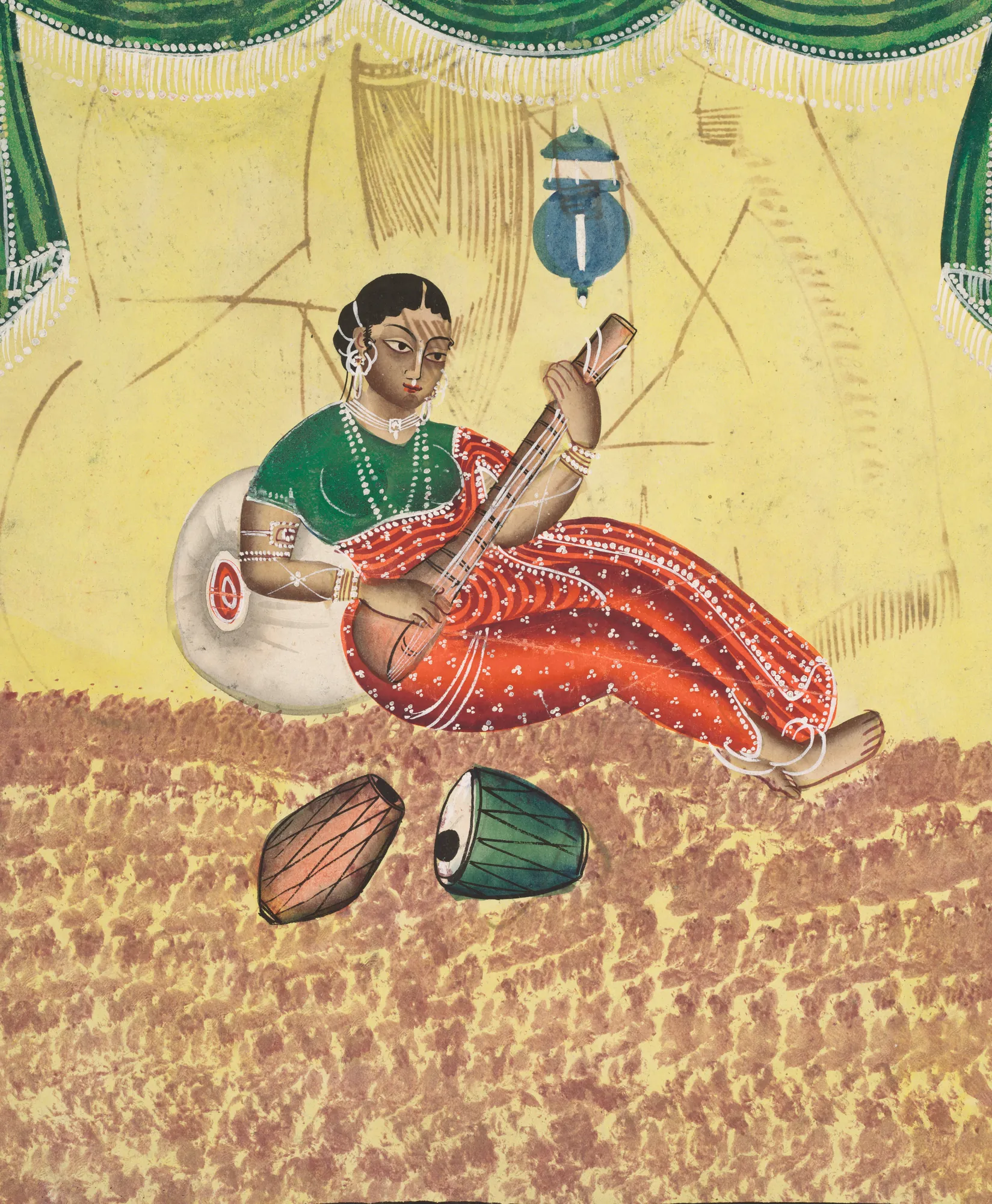Woman Playing Music