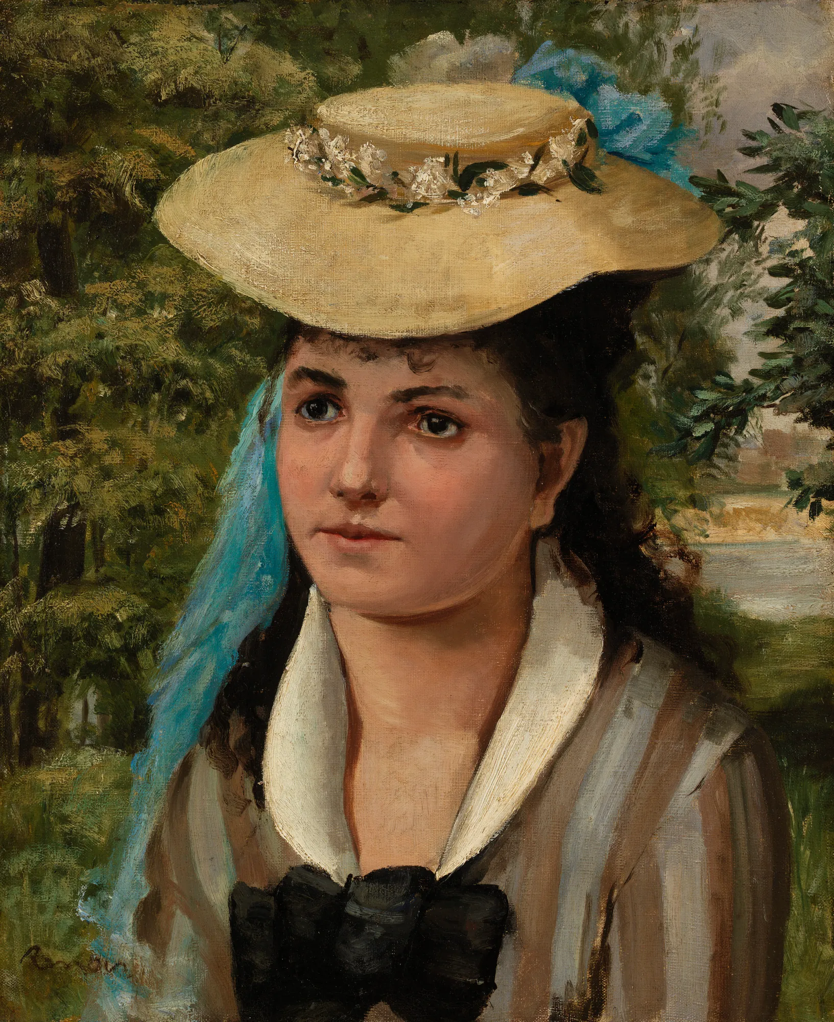Lise in a Straw Hat (Jeune fille au chapeau de paille)