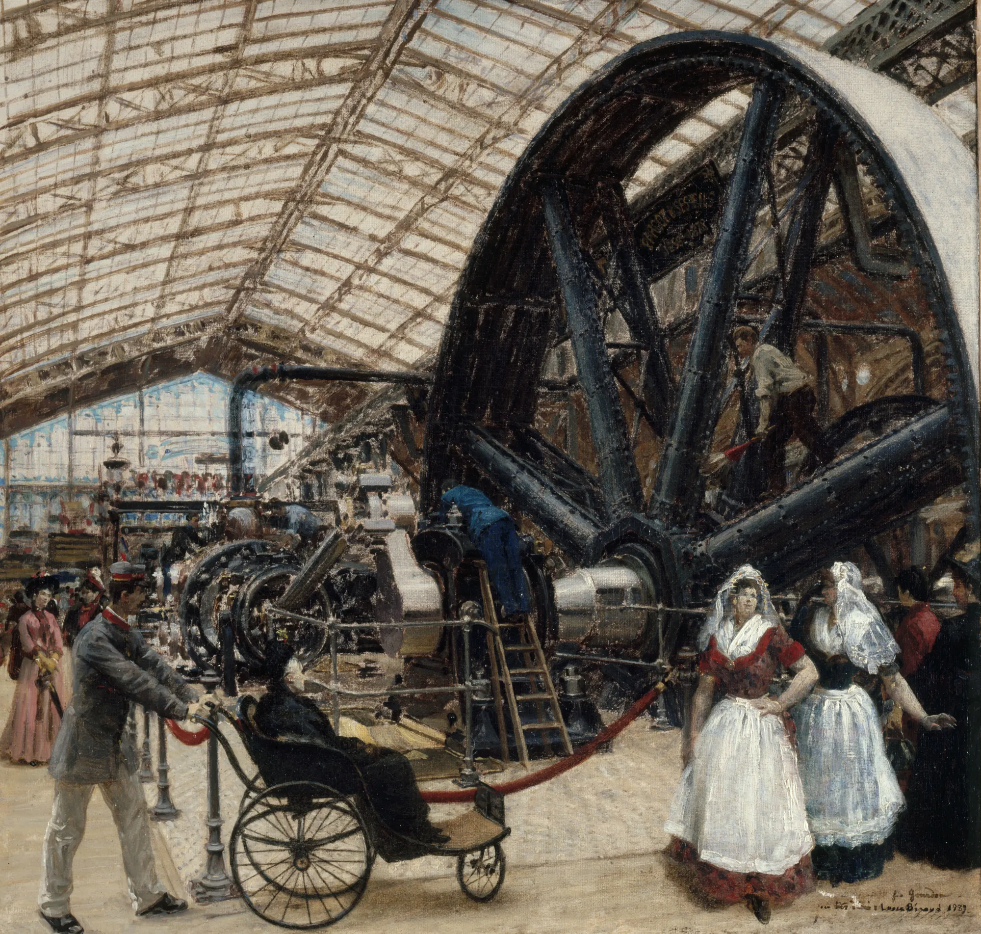 Intérieur de la Galerie des Machines, Exposition Universelle de 1889