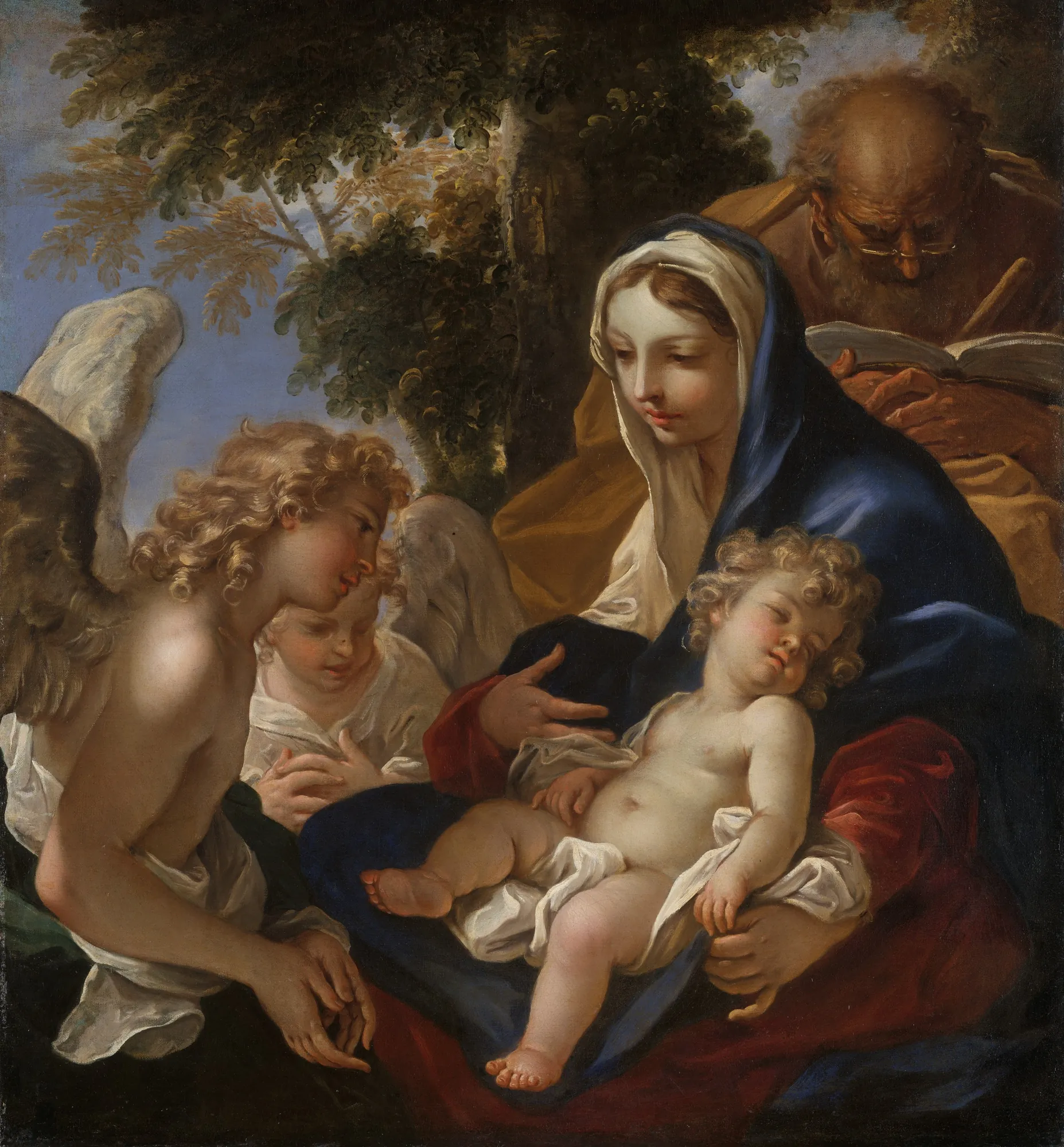 The Holy Family with Angels