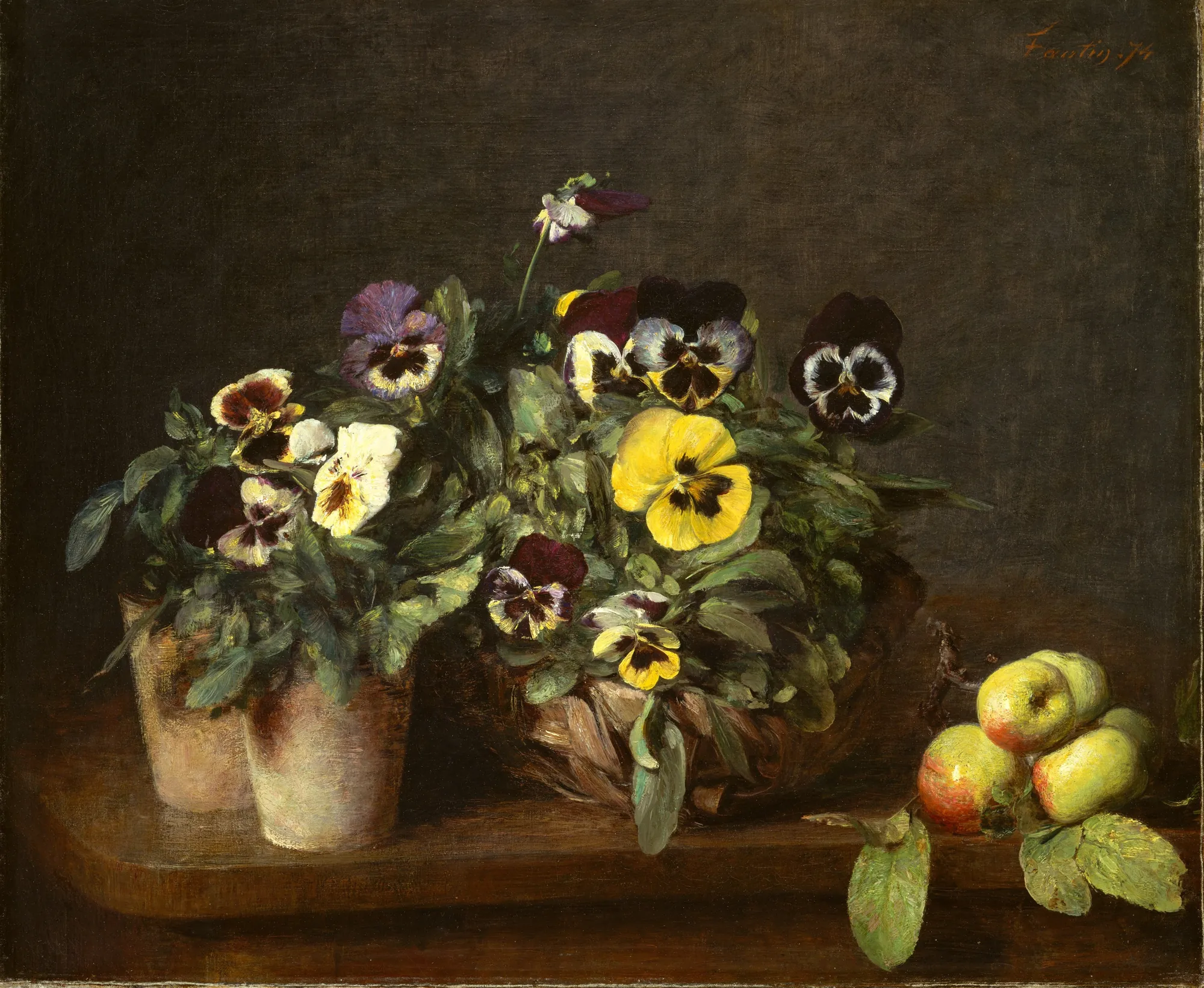 Still Life with Pansies