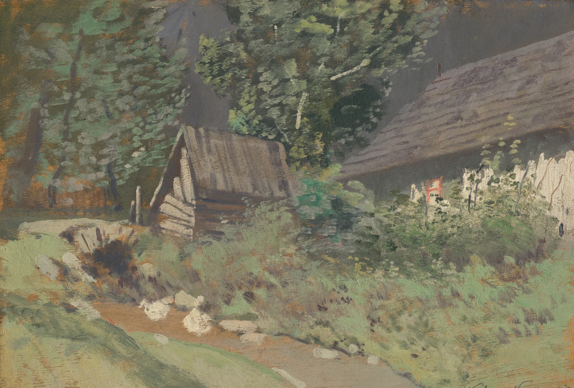 Behind the Barn
