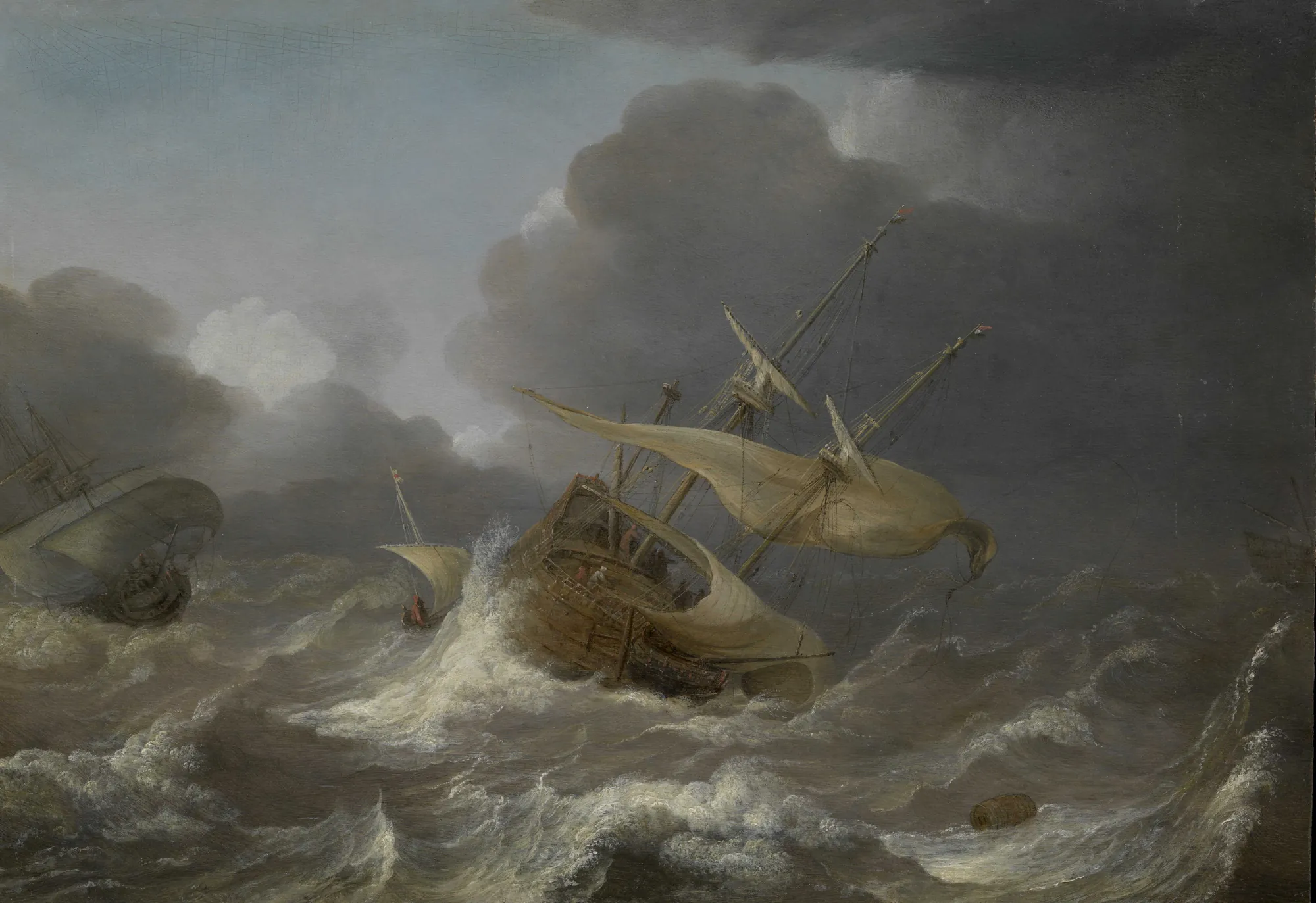 Dutch Ships in a Gale