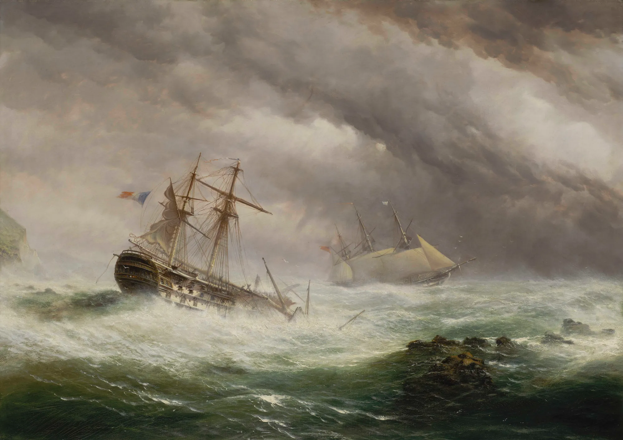 HMS Endymion Rescuing a French Two-Decker
