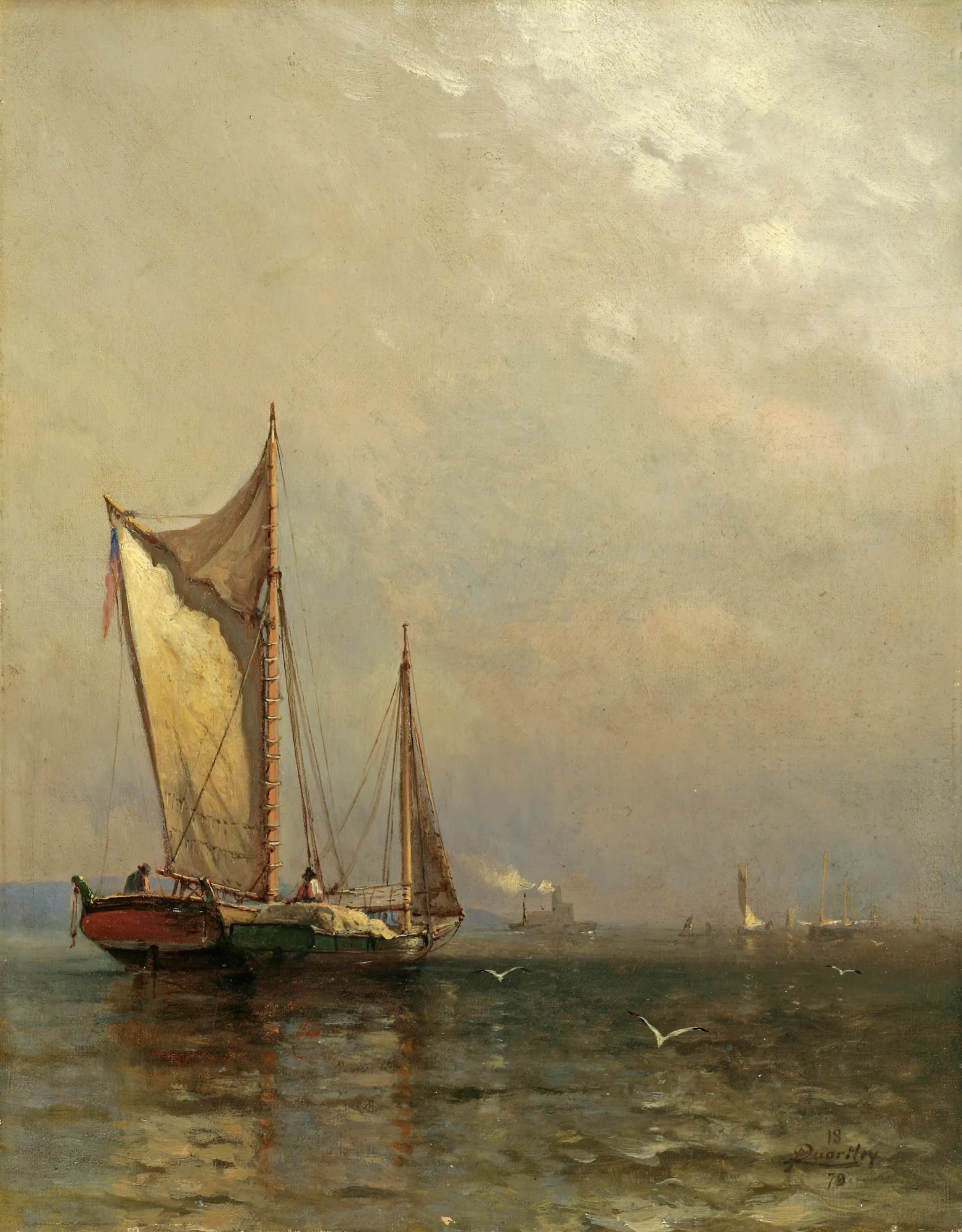 Sailboats on the Hudson