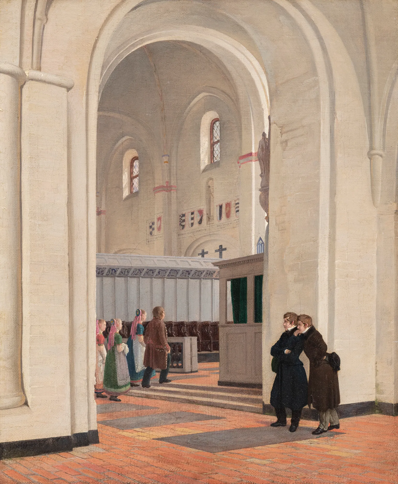 The Interior of St Bendt's Church at Ringsted