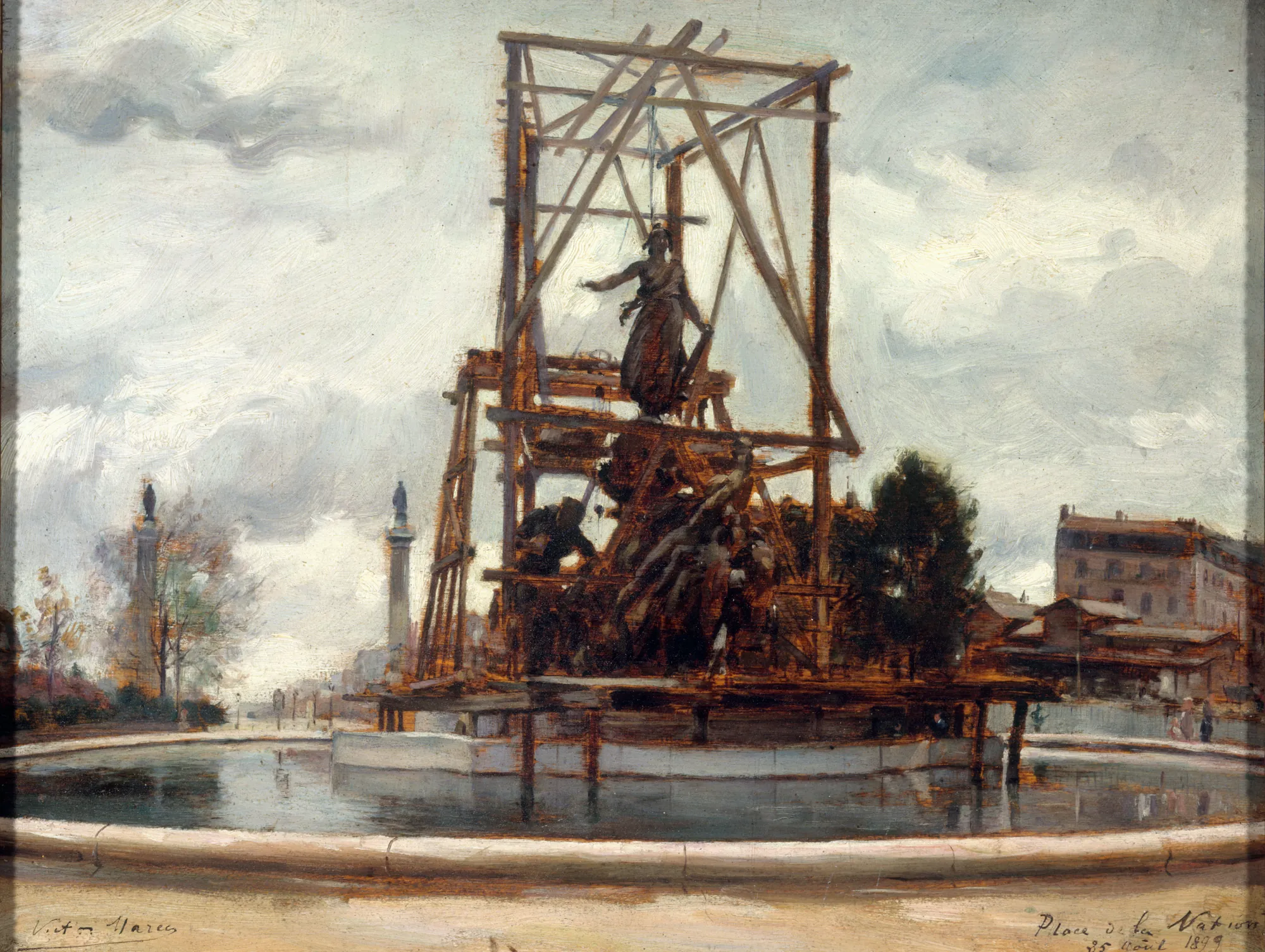 Installation of the Triumph of the Republic, Place de la Nation