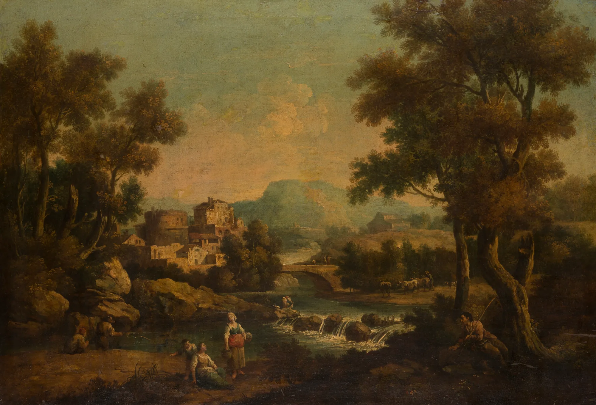 Italian Landscape with a Mountain Stream