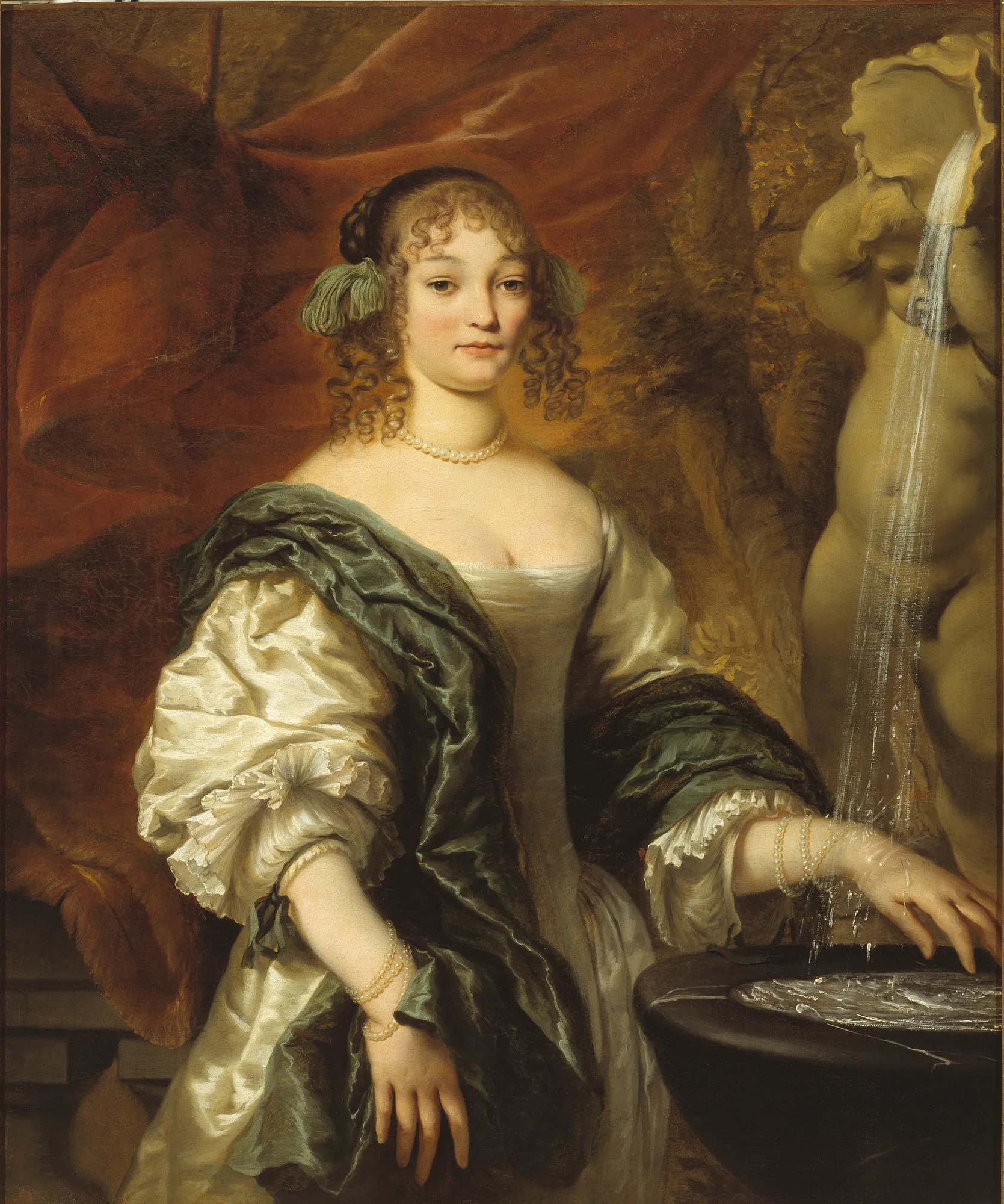Portrait of a Woman at a Fountain, probably Alida van Berckel