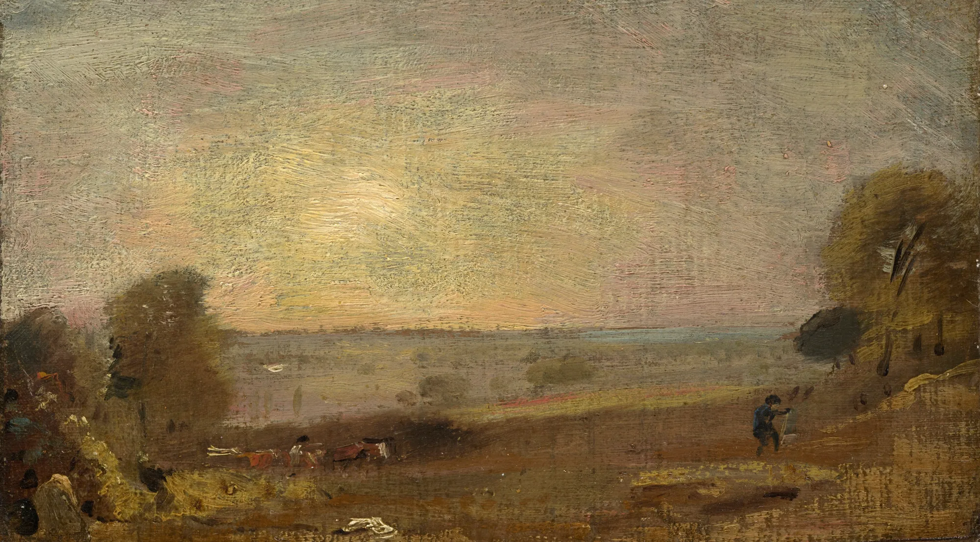 Dedham Vale from the Road to East Bergholt, Sunset