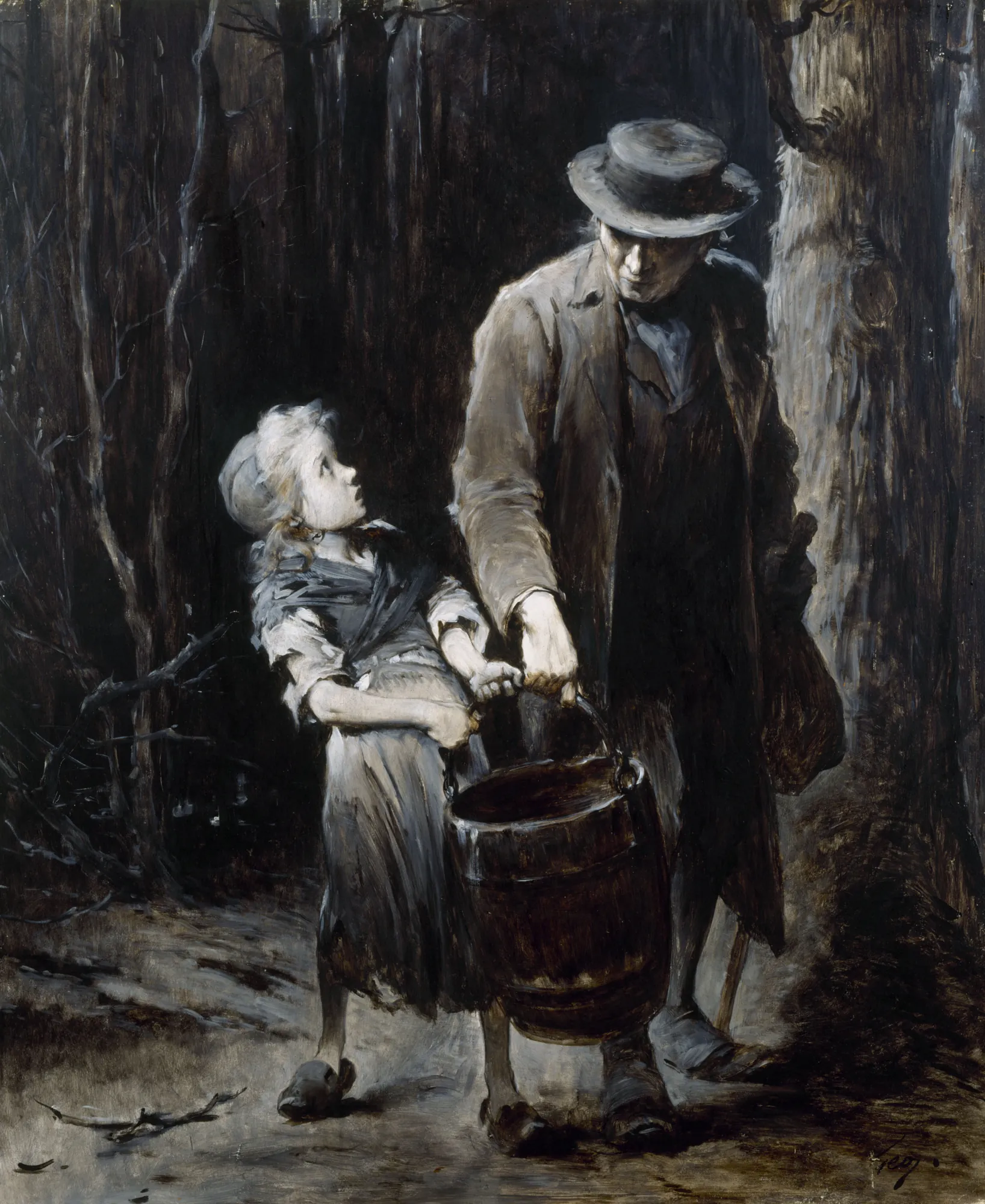 Jean Valjean and Cosette