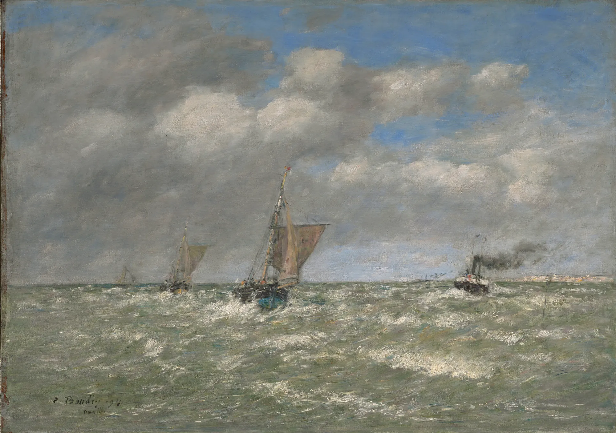 Boats Returning to Port, Trouville