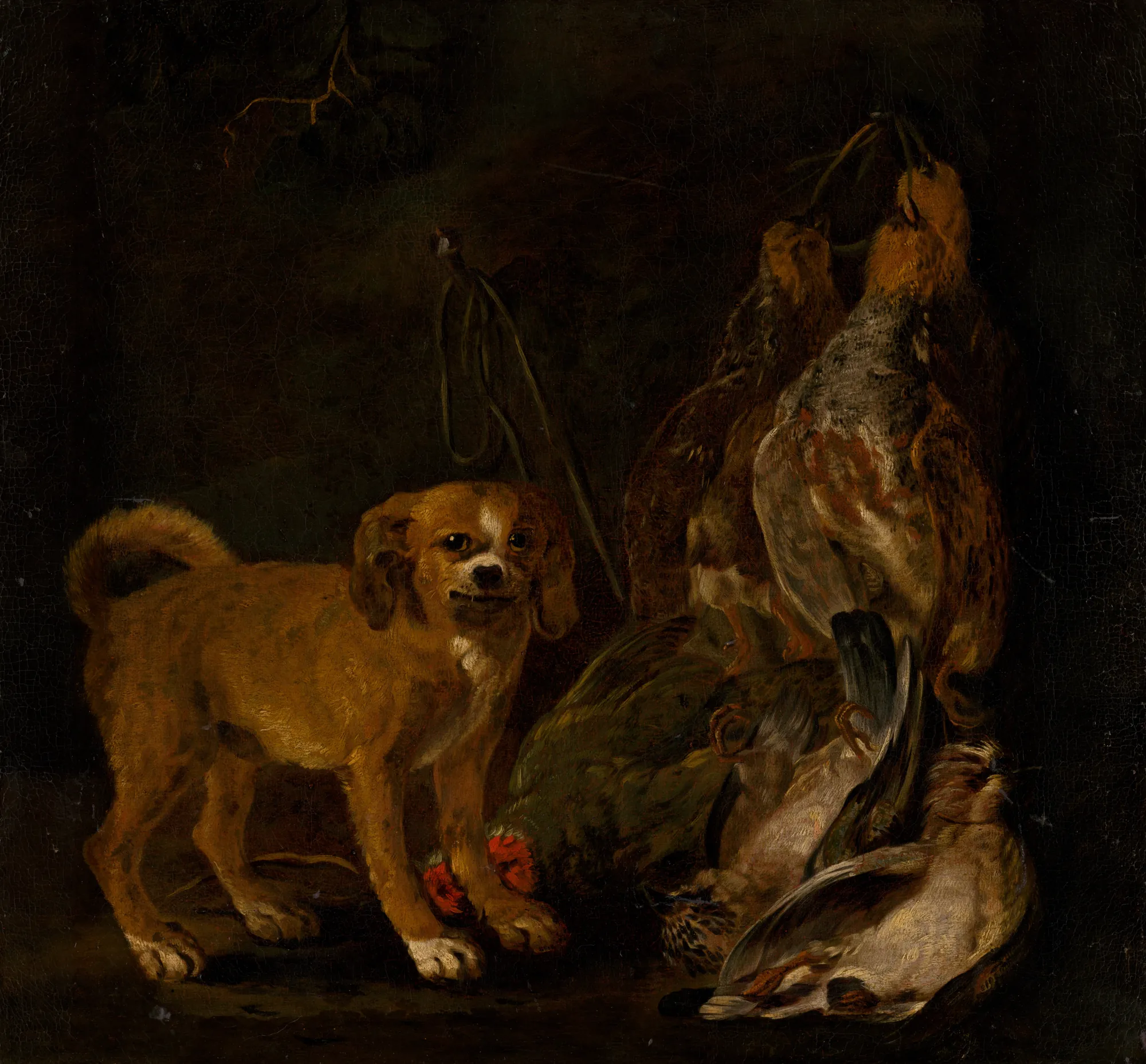 Hunting Still Life with Dog