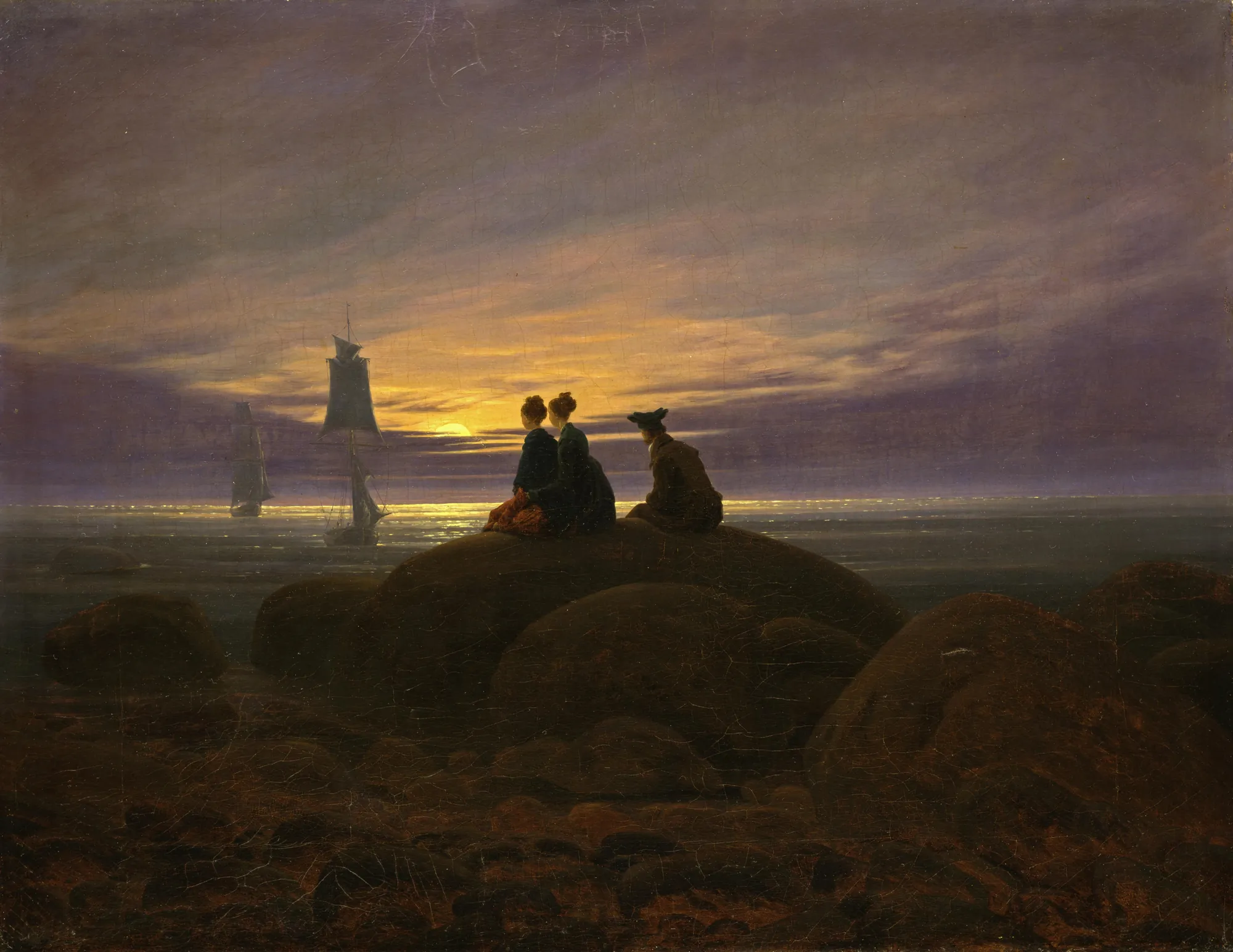 Moonrise over the Sea