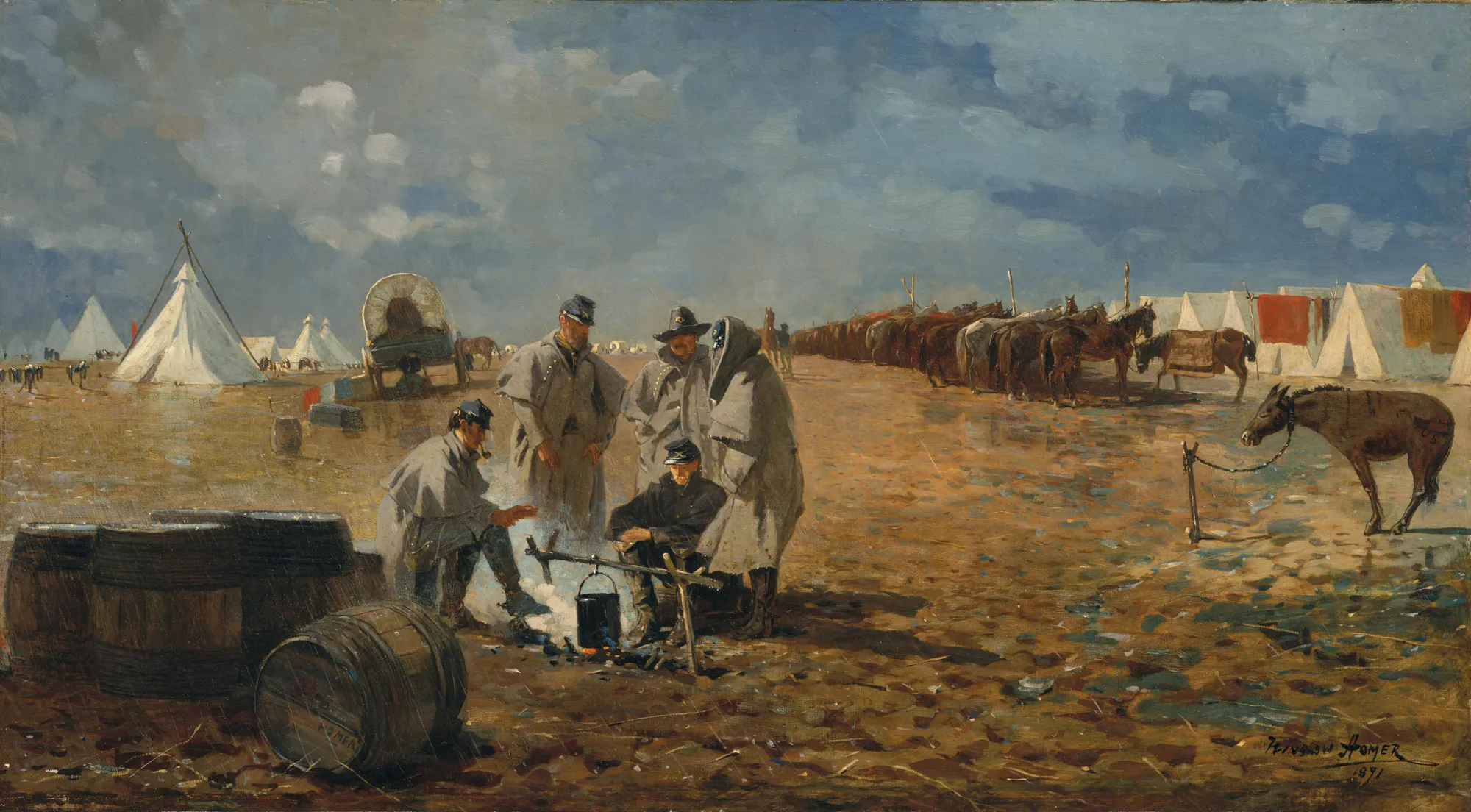 A Rainy Day in Camp