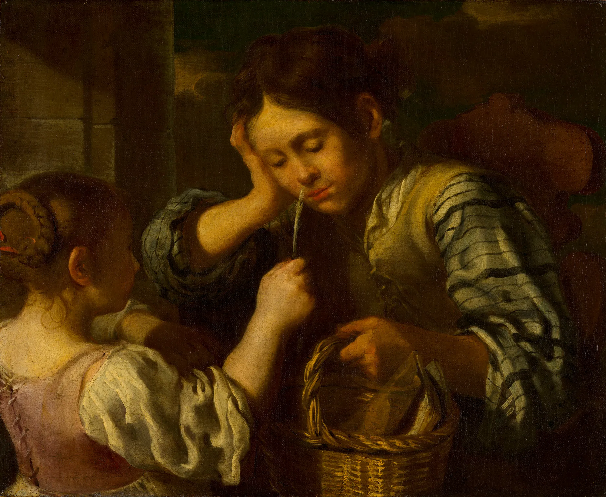 Girl Teasing a Boy