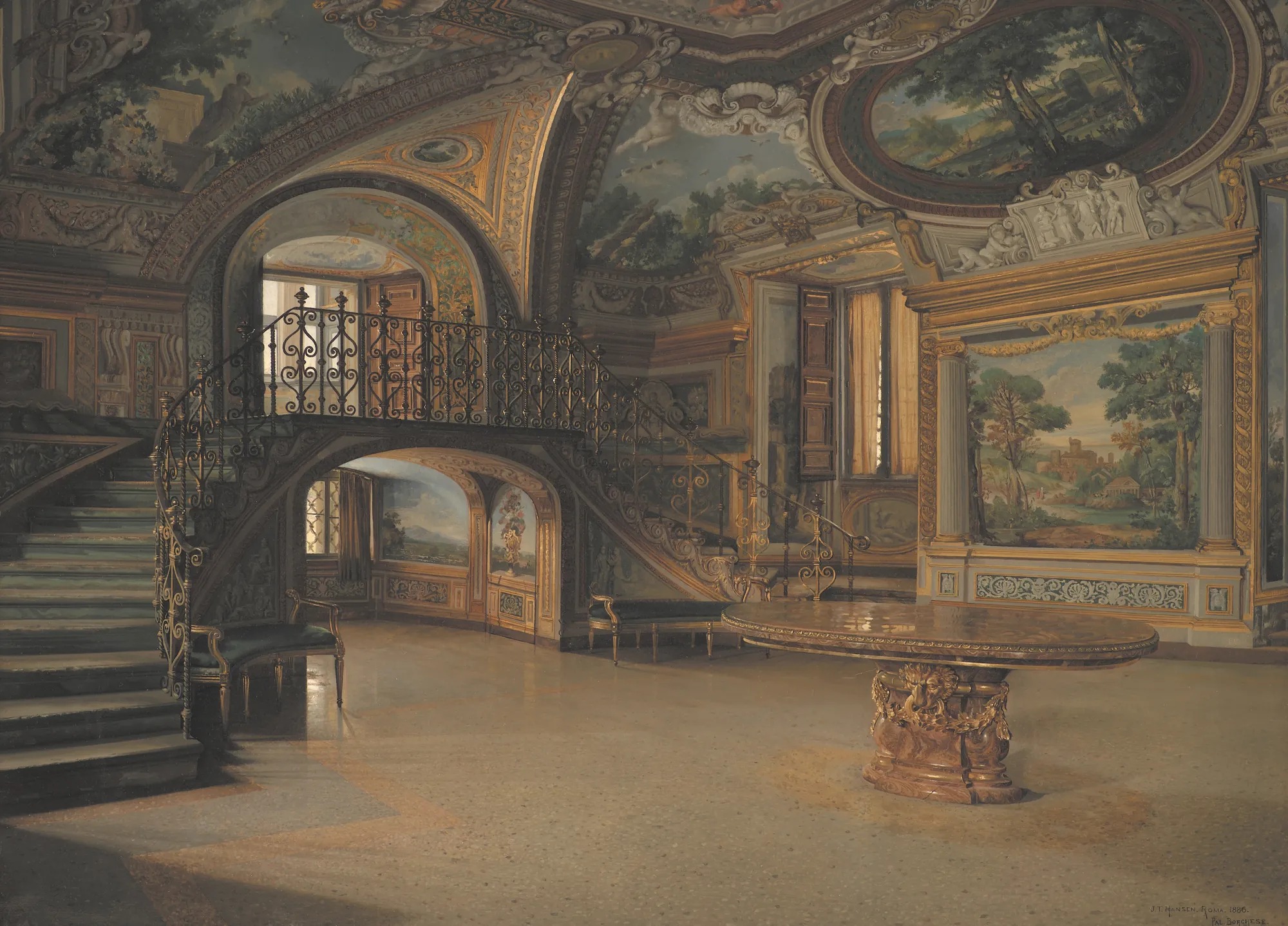 En sal i Palazzo Borghese