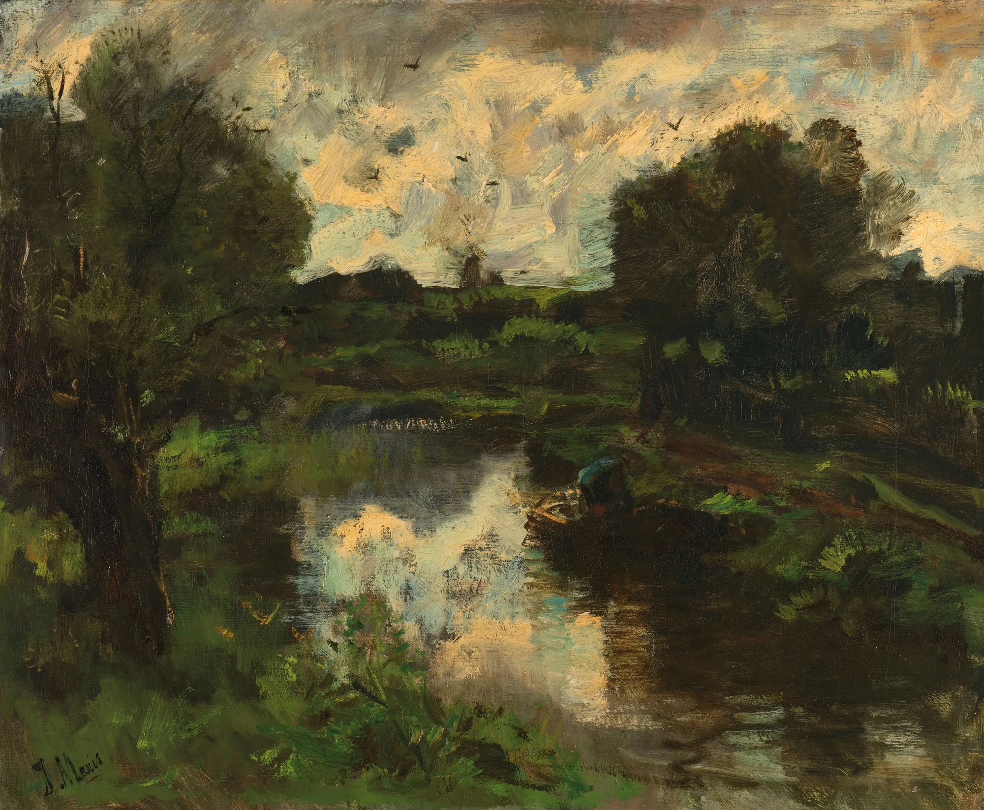 A Polder Landscape after a Thunderstorm