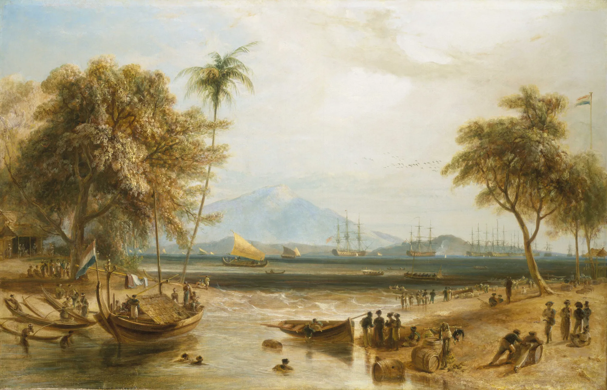 The Watering Place at Anjer Point, Java