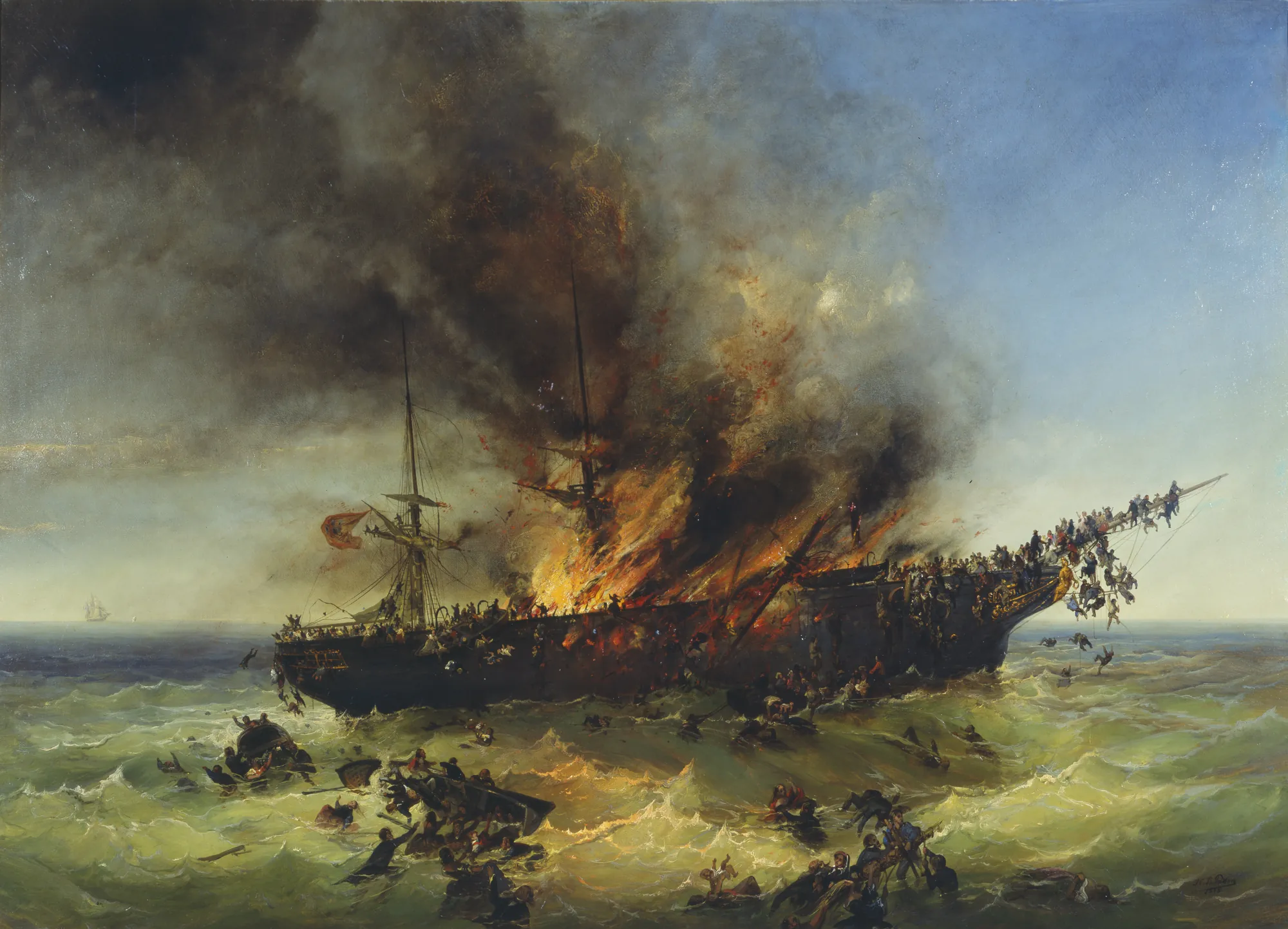 Sinking of the Emigrant Ship Austria