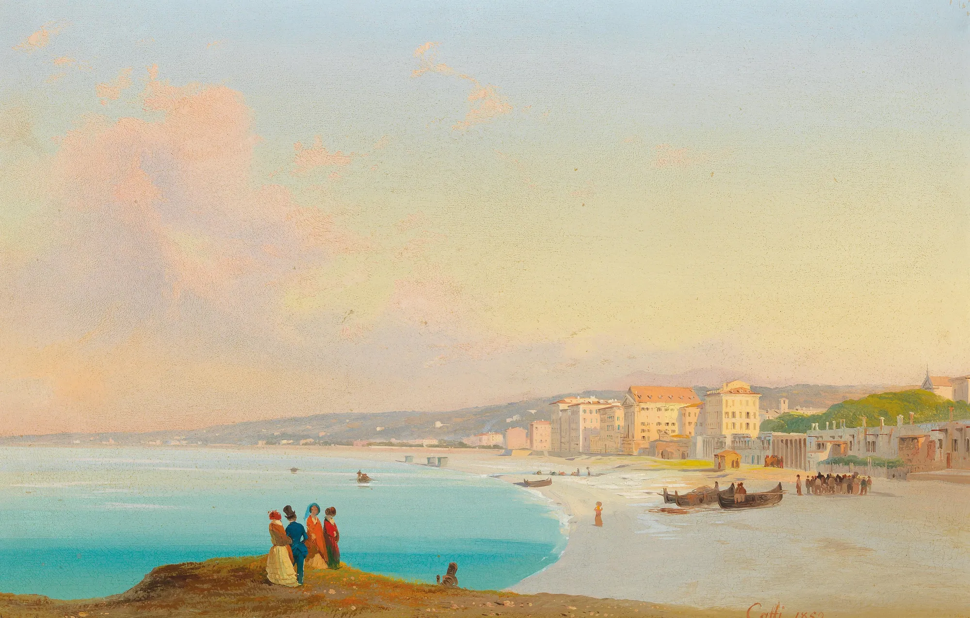 Beach at Nice from Quai du Midi