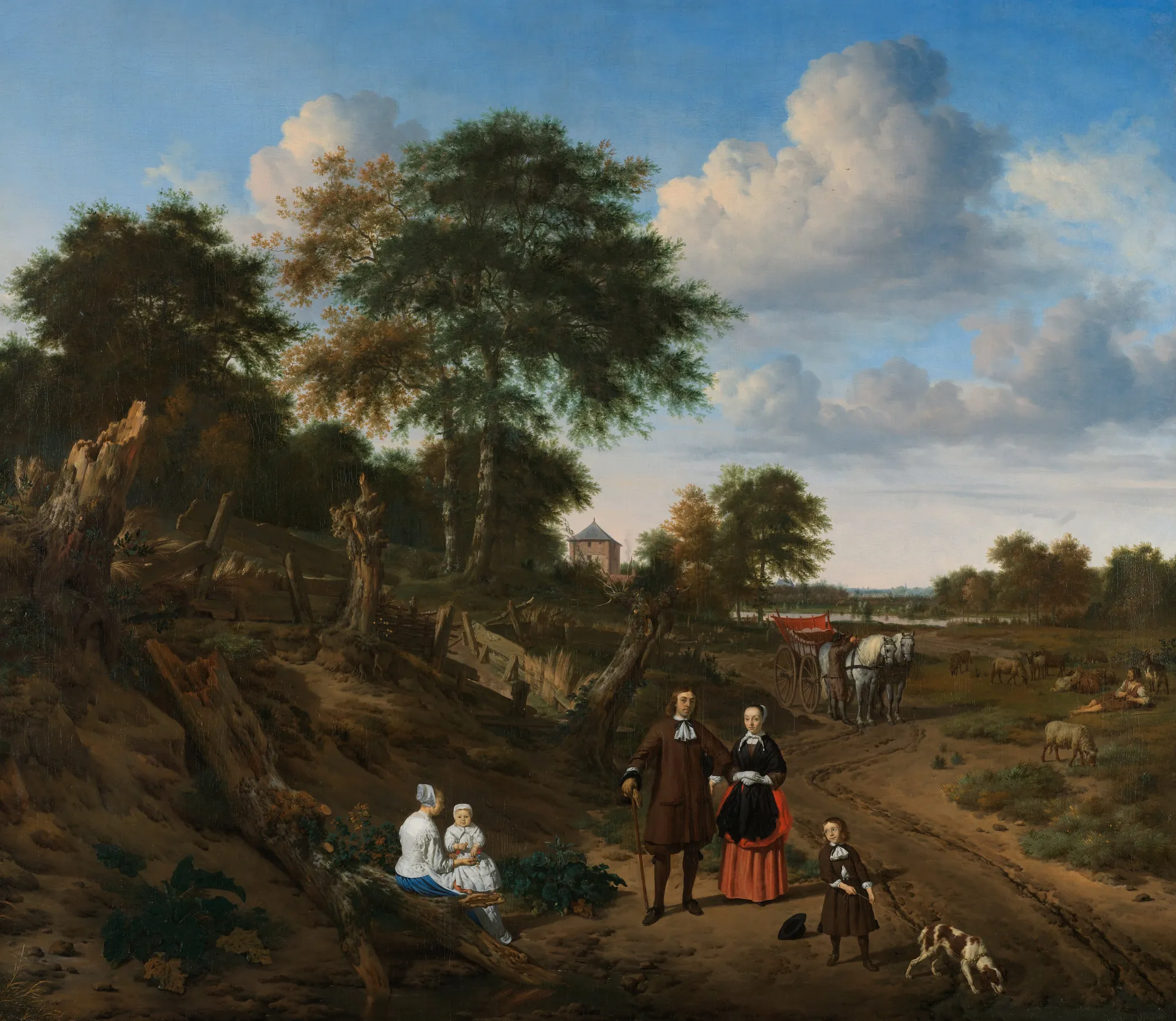 Portrait of a Family in a Landscape