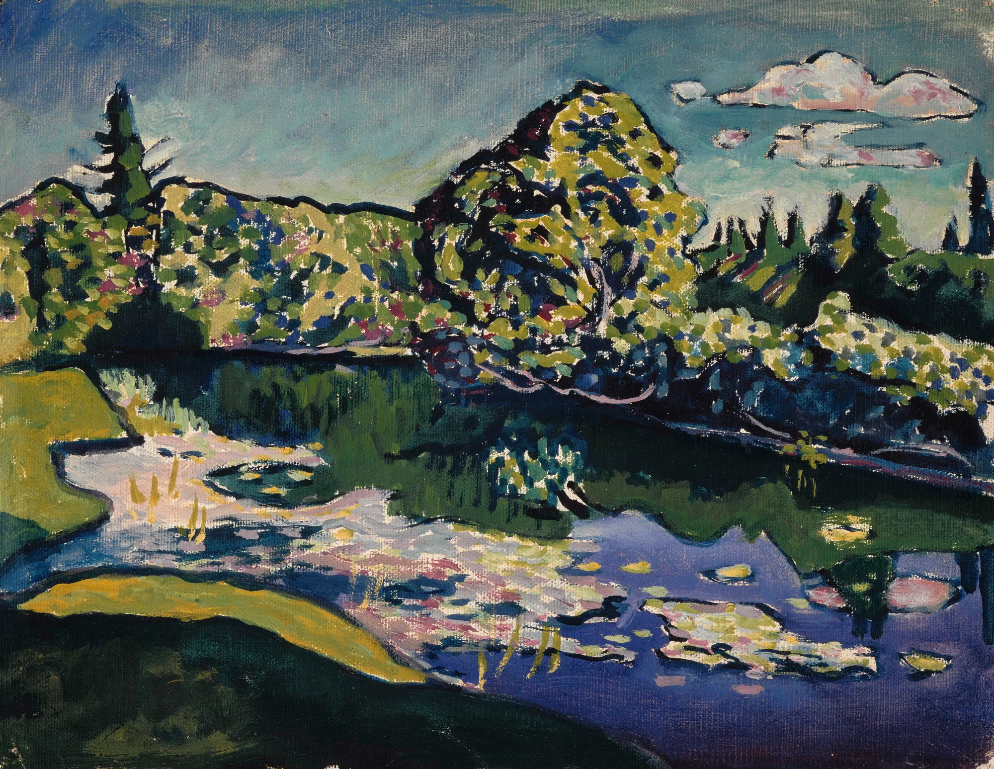Akhtyrka, Pond in the Park