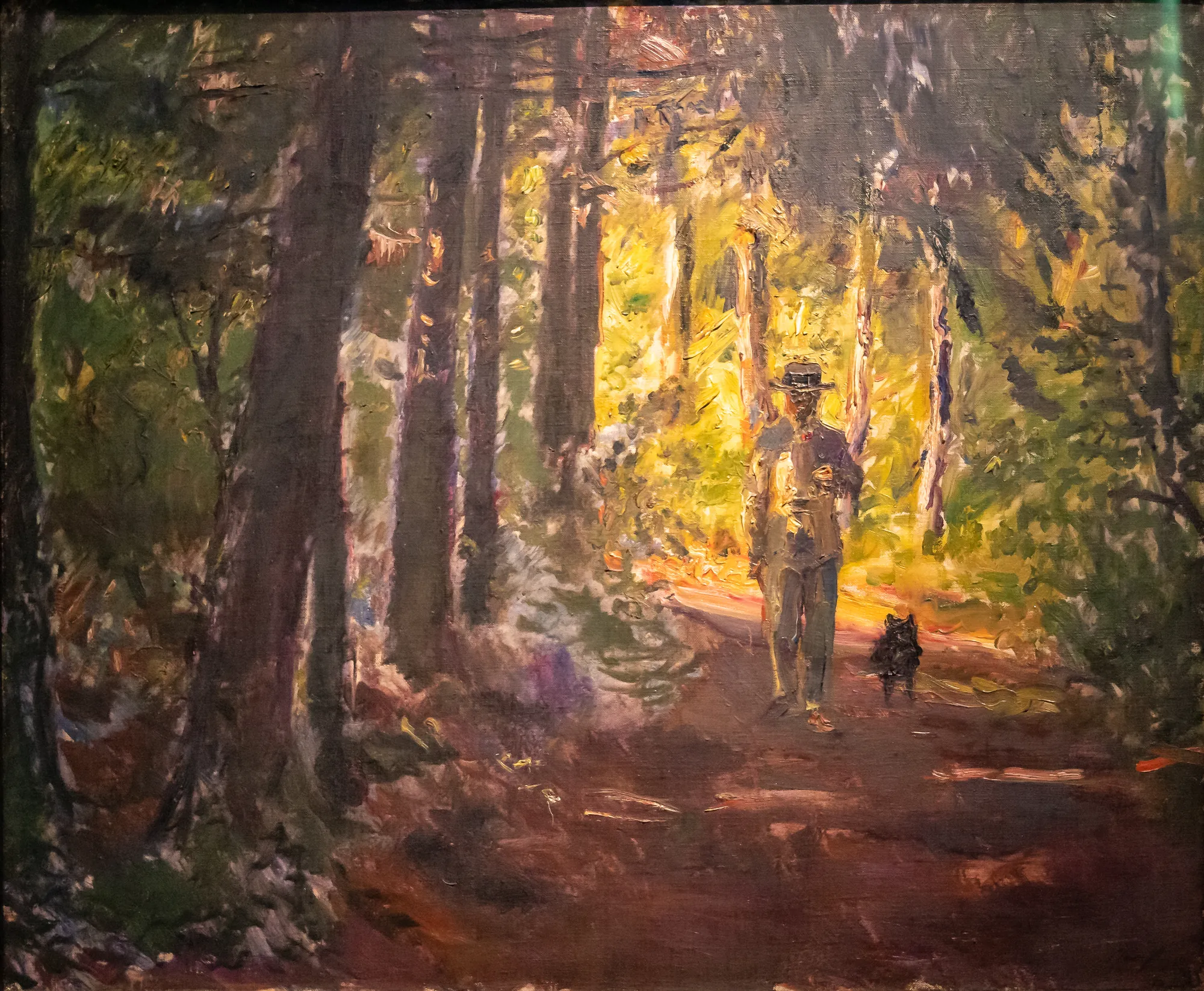 Man on a Forest Path (Mann auf dem Waldweg)