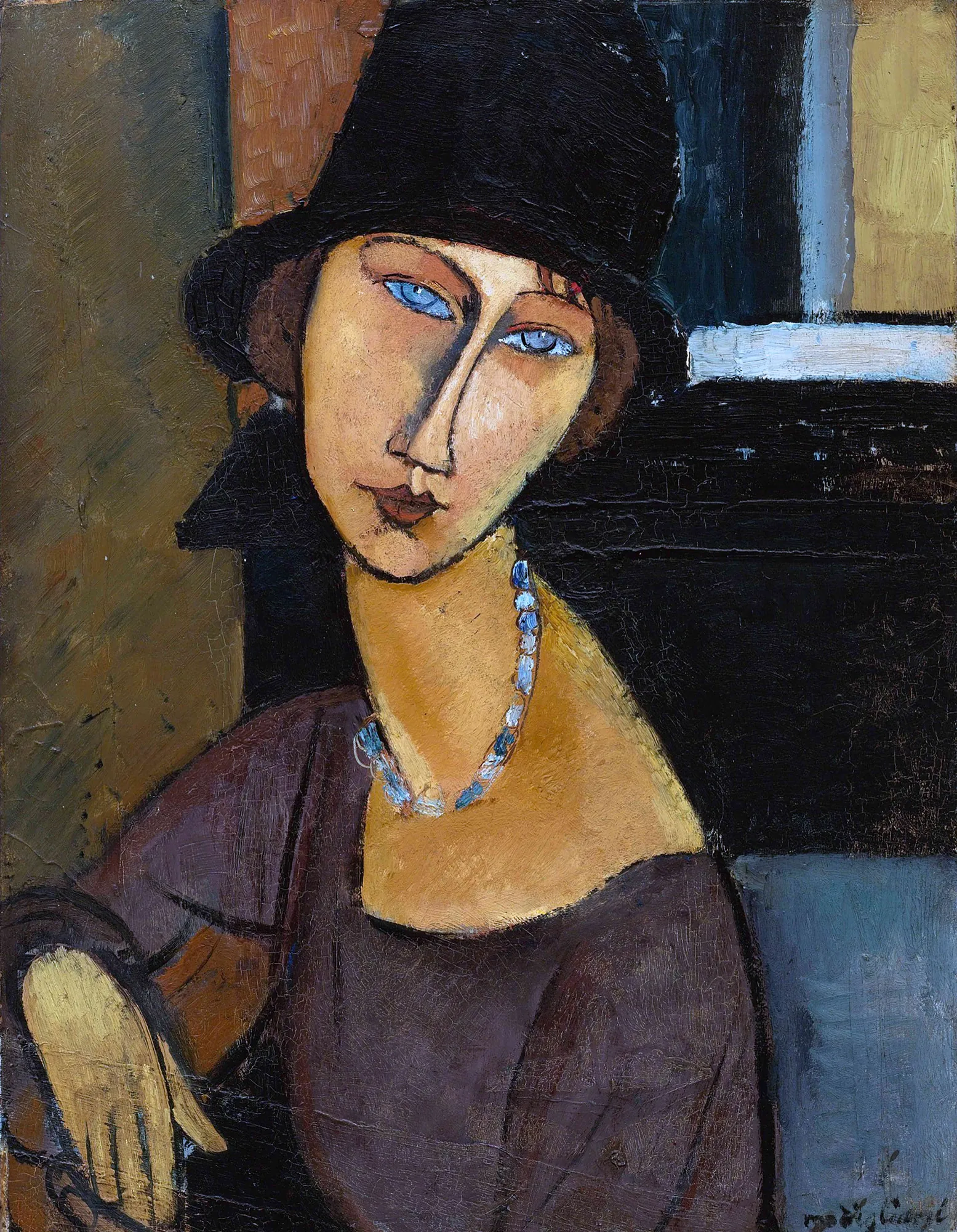 Jeanne Hébuterne with Hat and Necklace