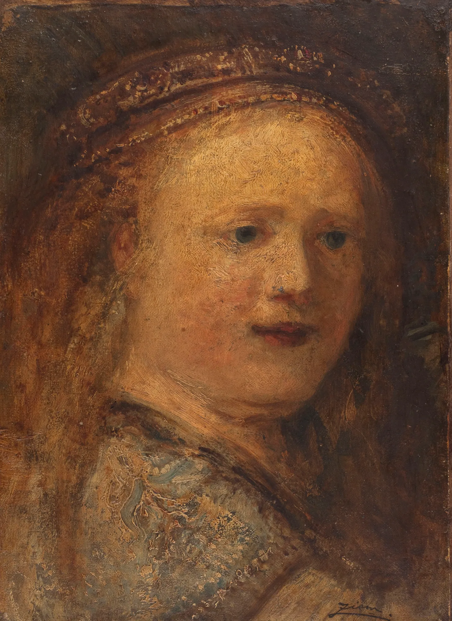 Study of a Woman (after Rembrandt)