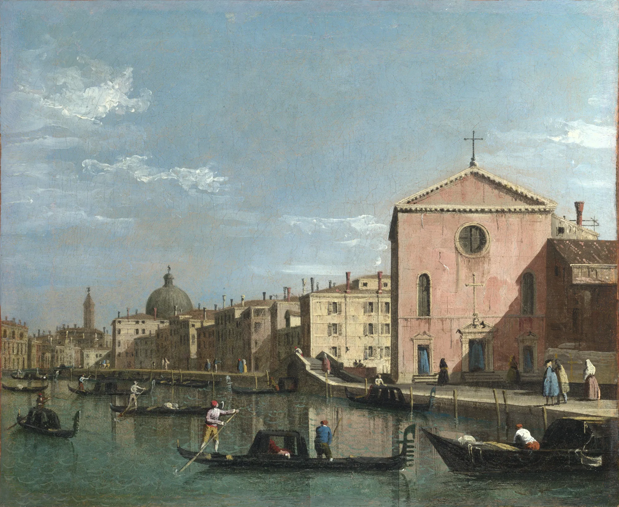 Venice: Upper Reaches of the Grand Canal facing Santa Croce