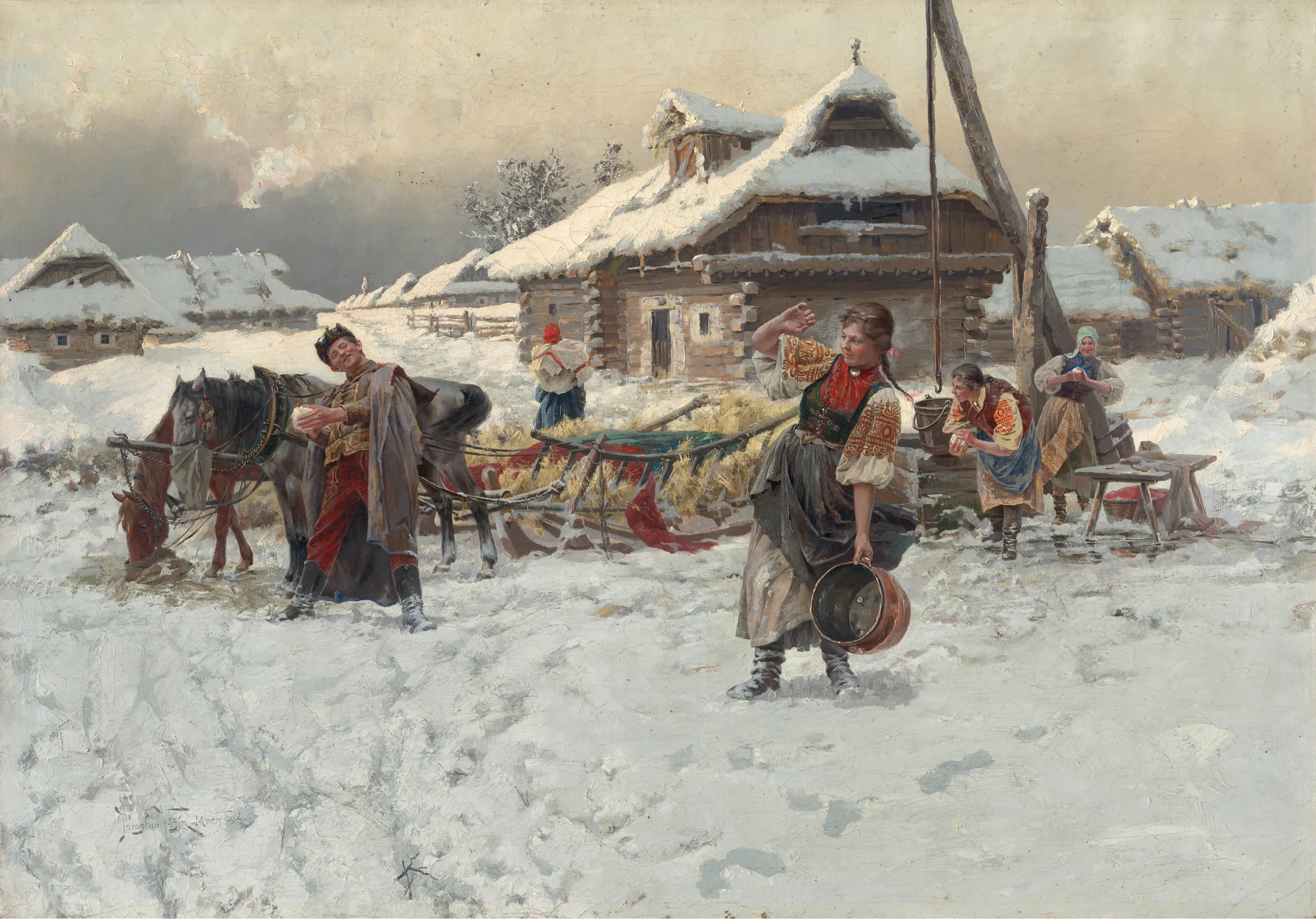 Snowball Throwing