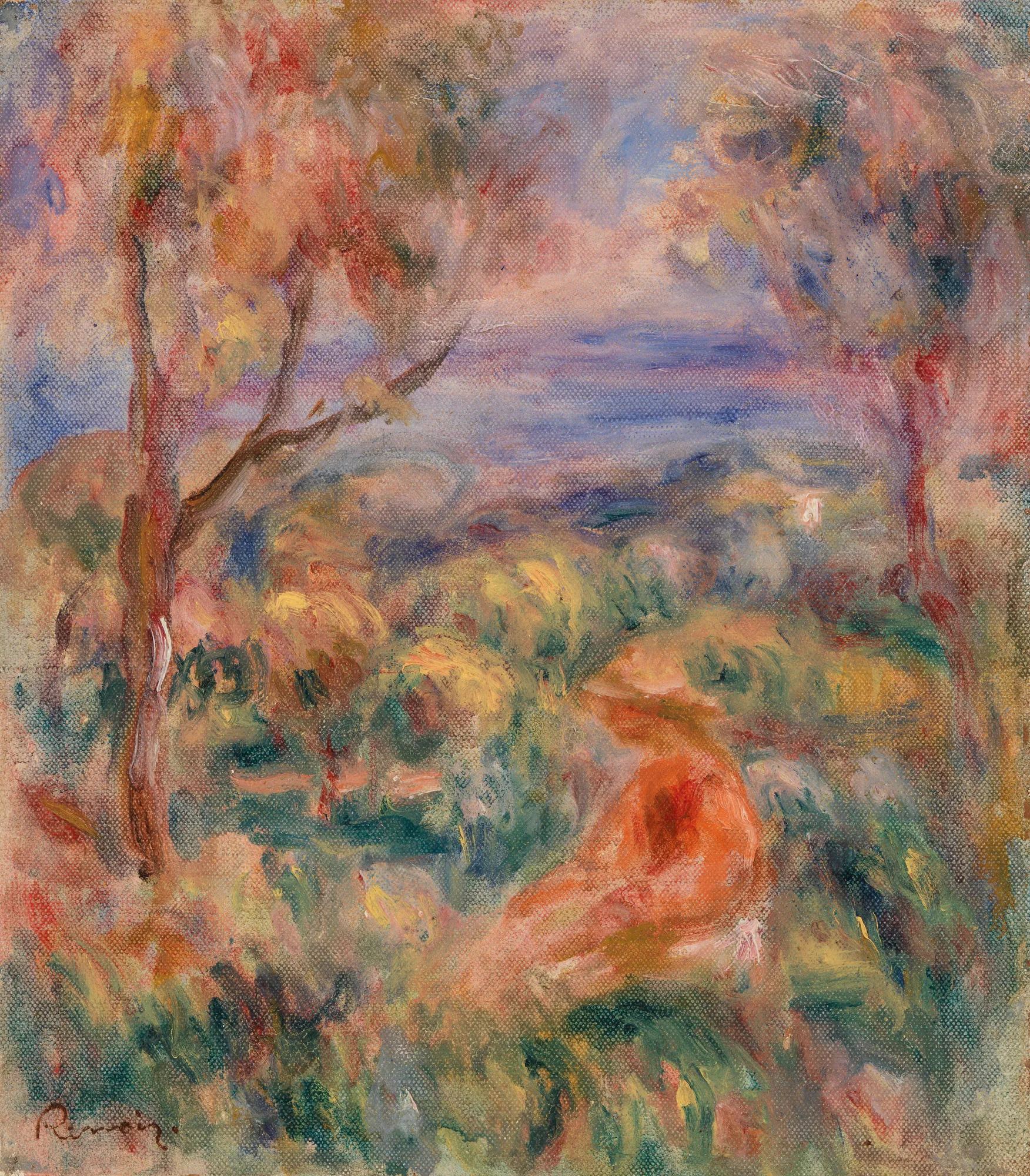 Seated Woman with Sea in the Distance (Femme assise au bord de la mer)