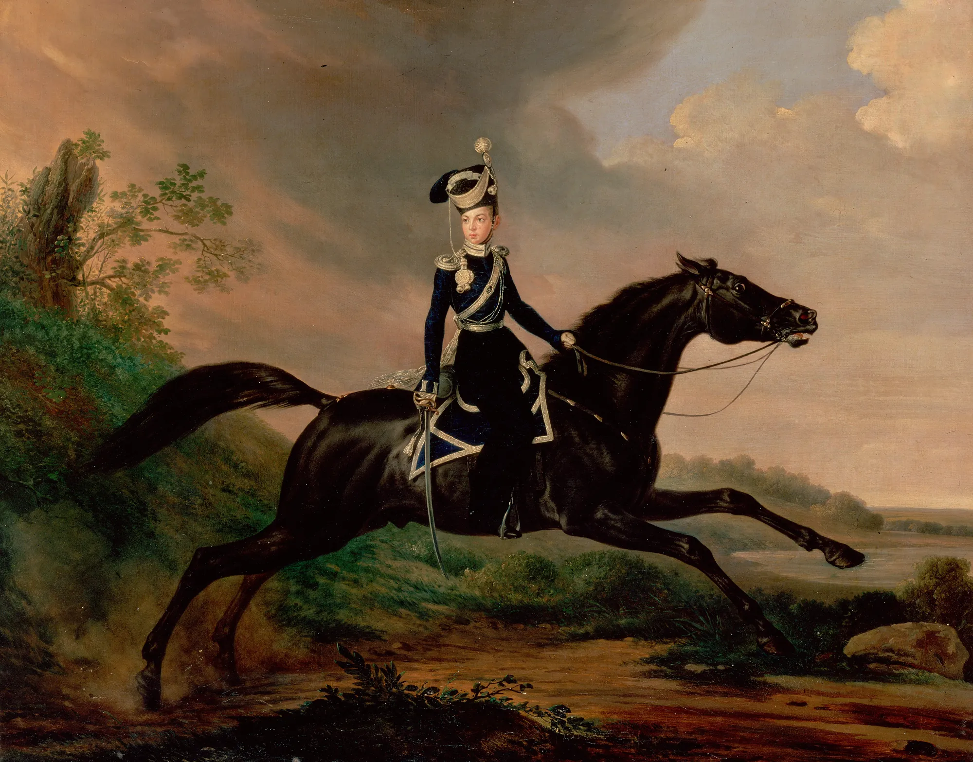 Equestrian Portrait of Grand Prince Alexander Nikolayevich