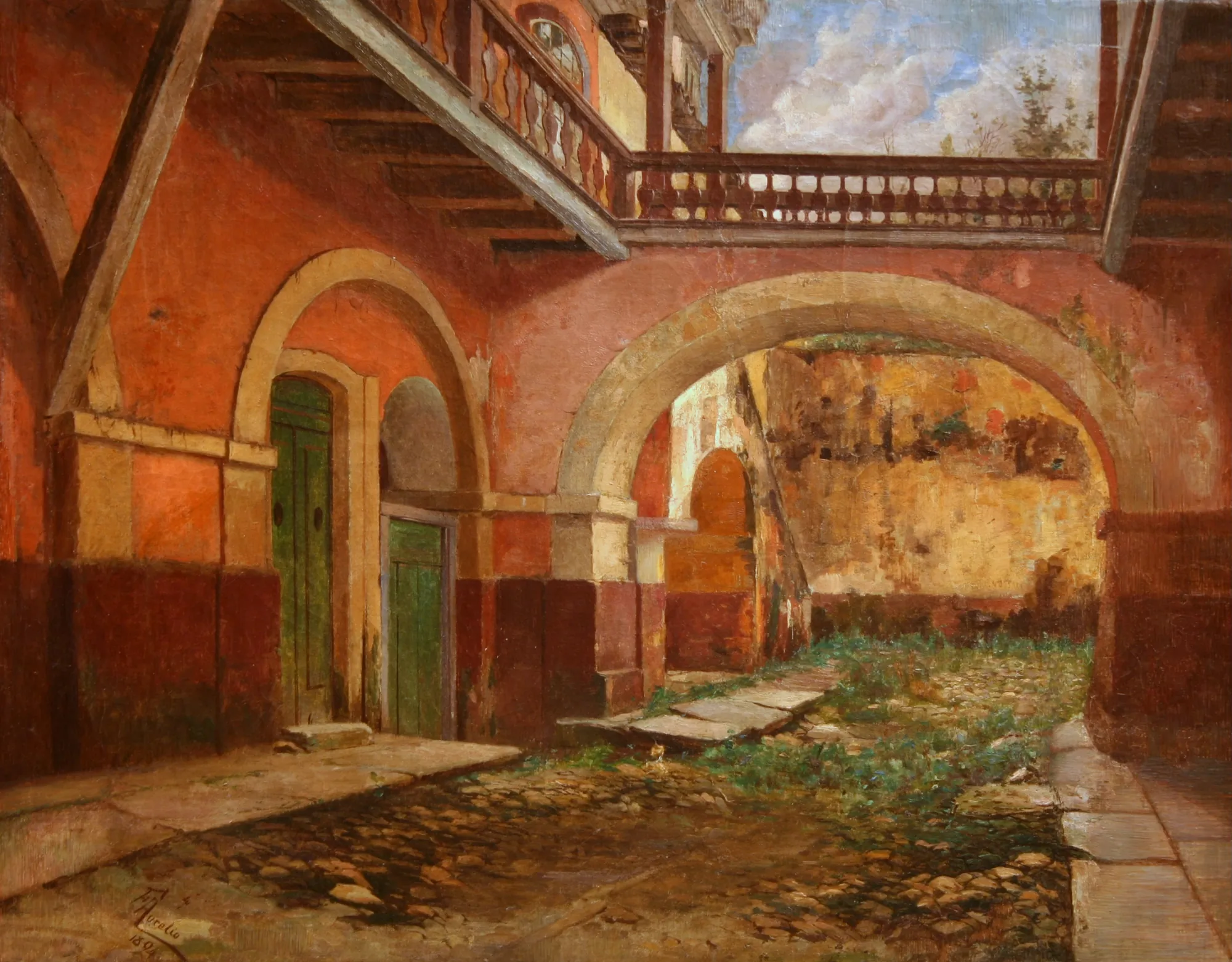 Courtyard of the Casa dos Contos in Ouro Preto