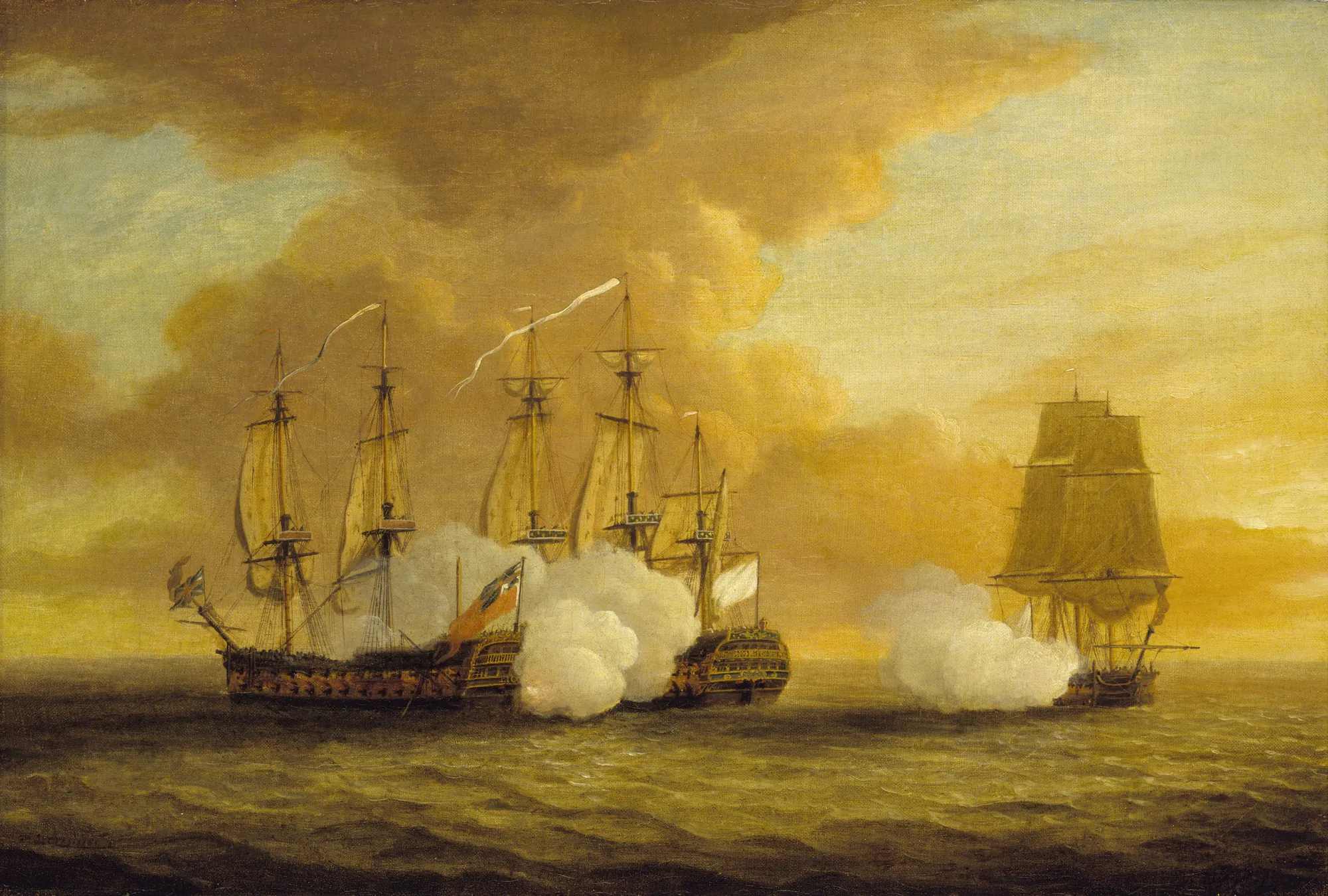 Action between HMS Lion and Elizabeth and the Du Teillay