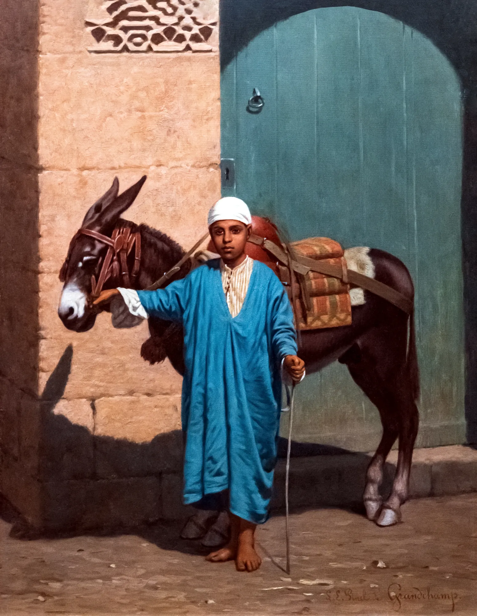 Child and His Donkey