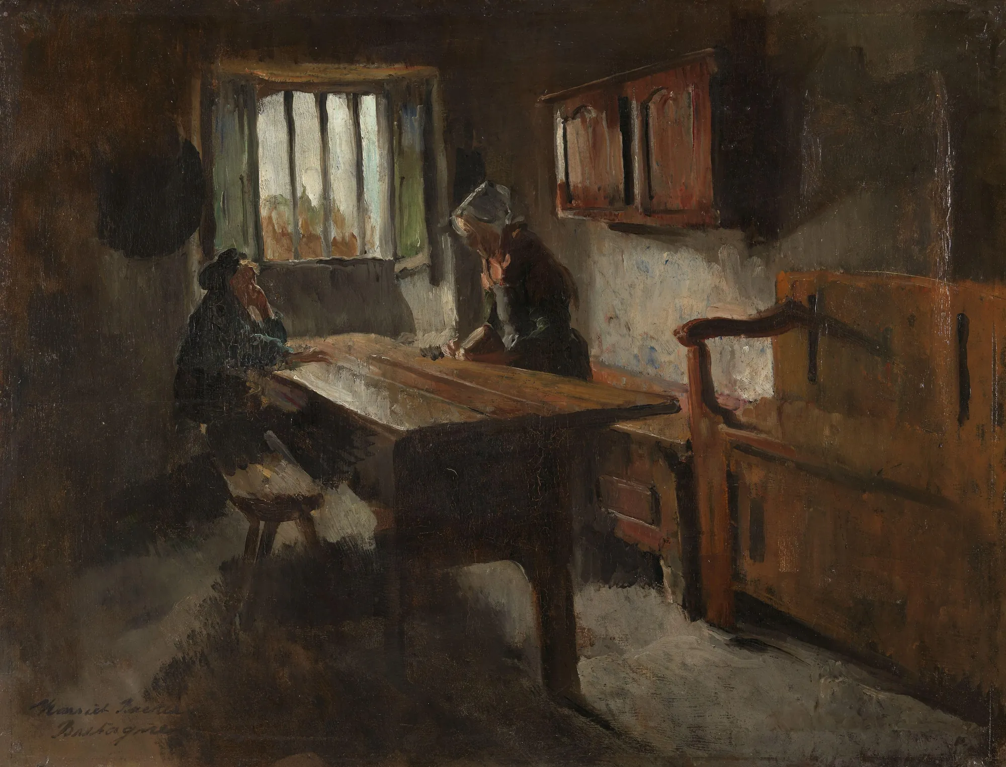 Farm Interior from Rochefort-en-terre, Brittany