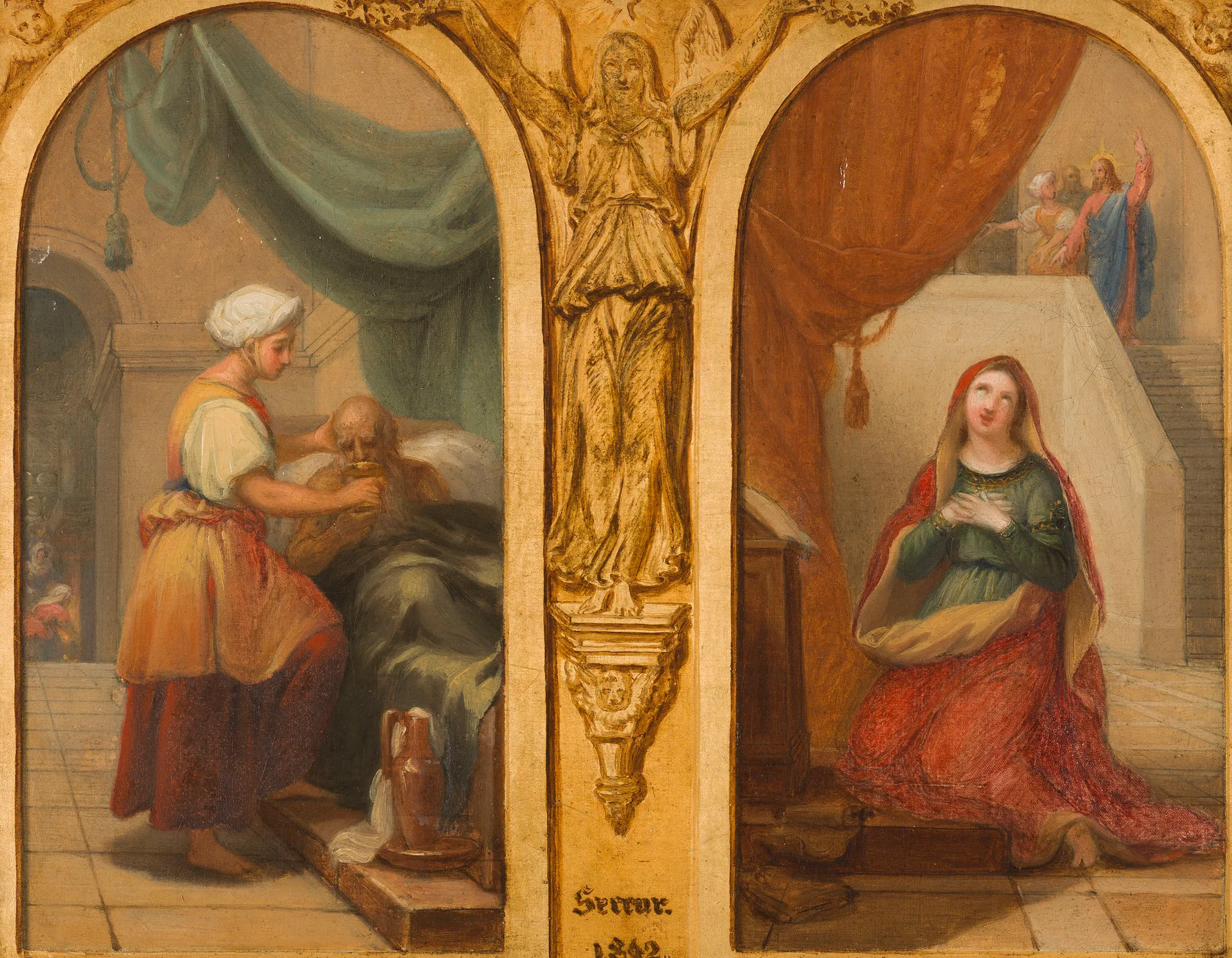 Martha and Mary (Sketch for the Church of Sainte-Elisabeth)