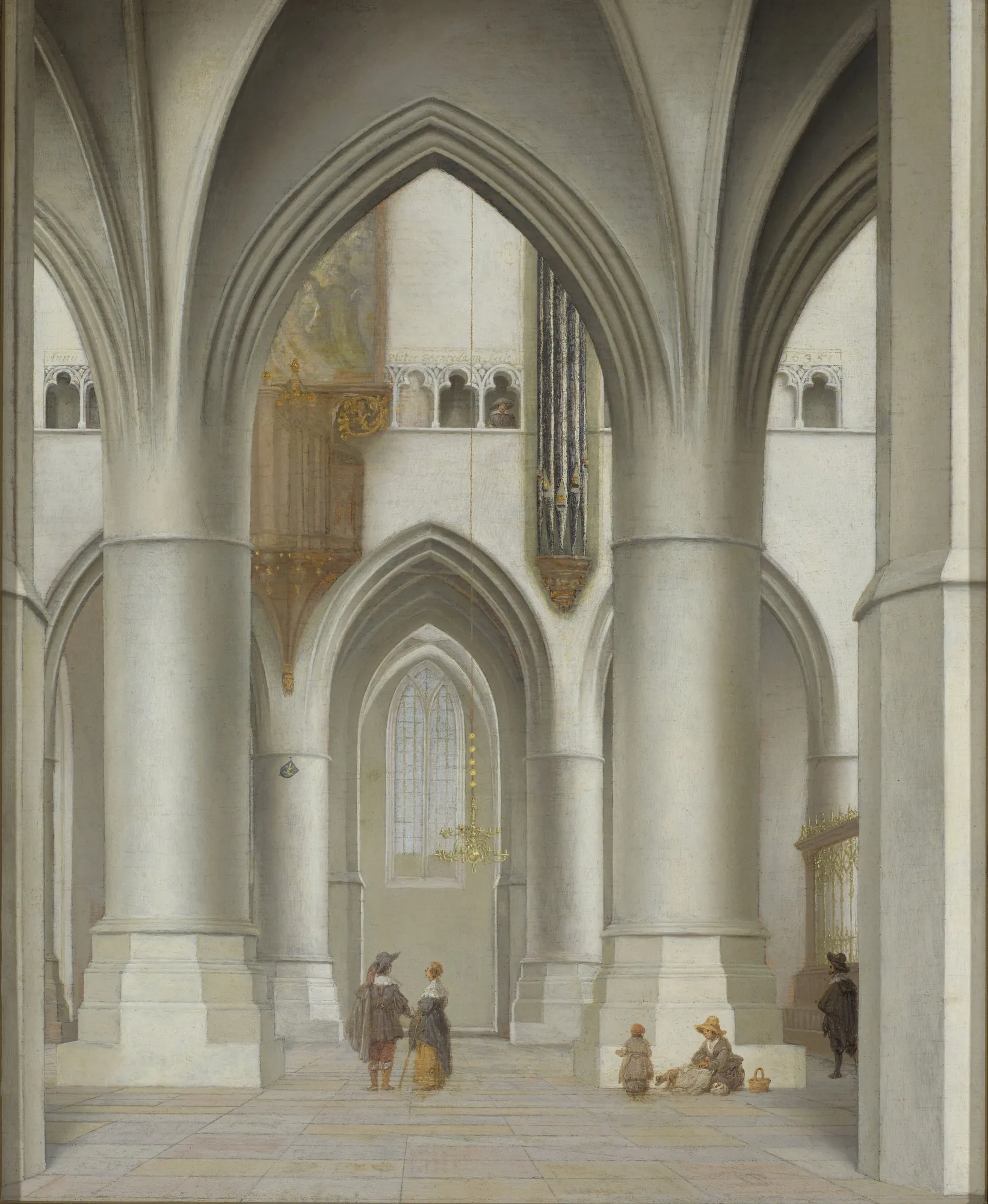 Interior of the St. Bavo Church in Haarlem