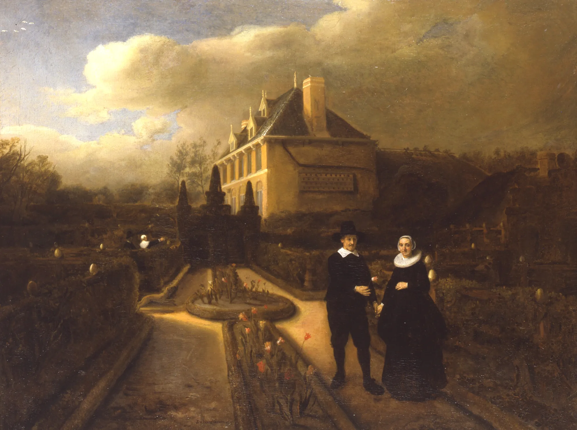 Portrait of Johan Cornelisz. Vijgeboom and Anneke Joosten Boogaart in a Garden