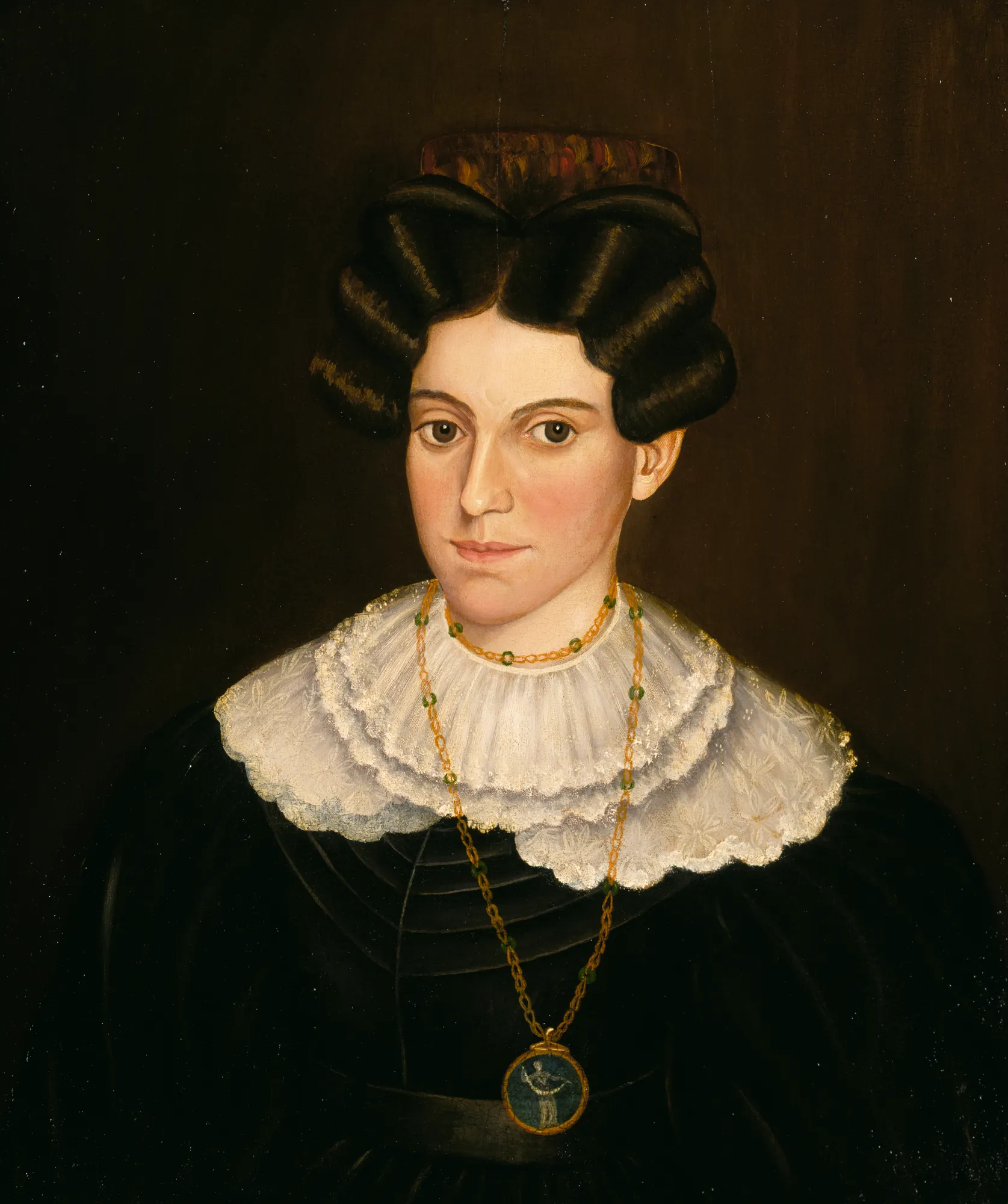 Woman in Black Dress