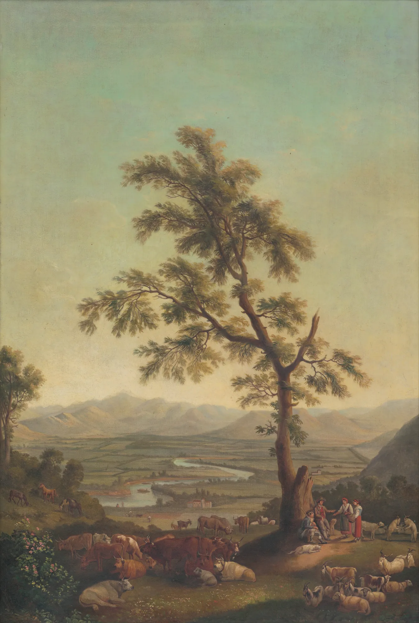 Shepherds under a Tree