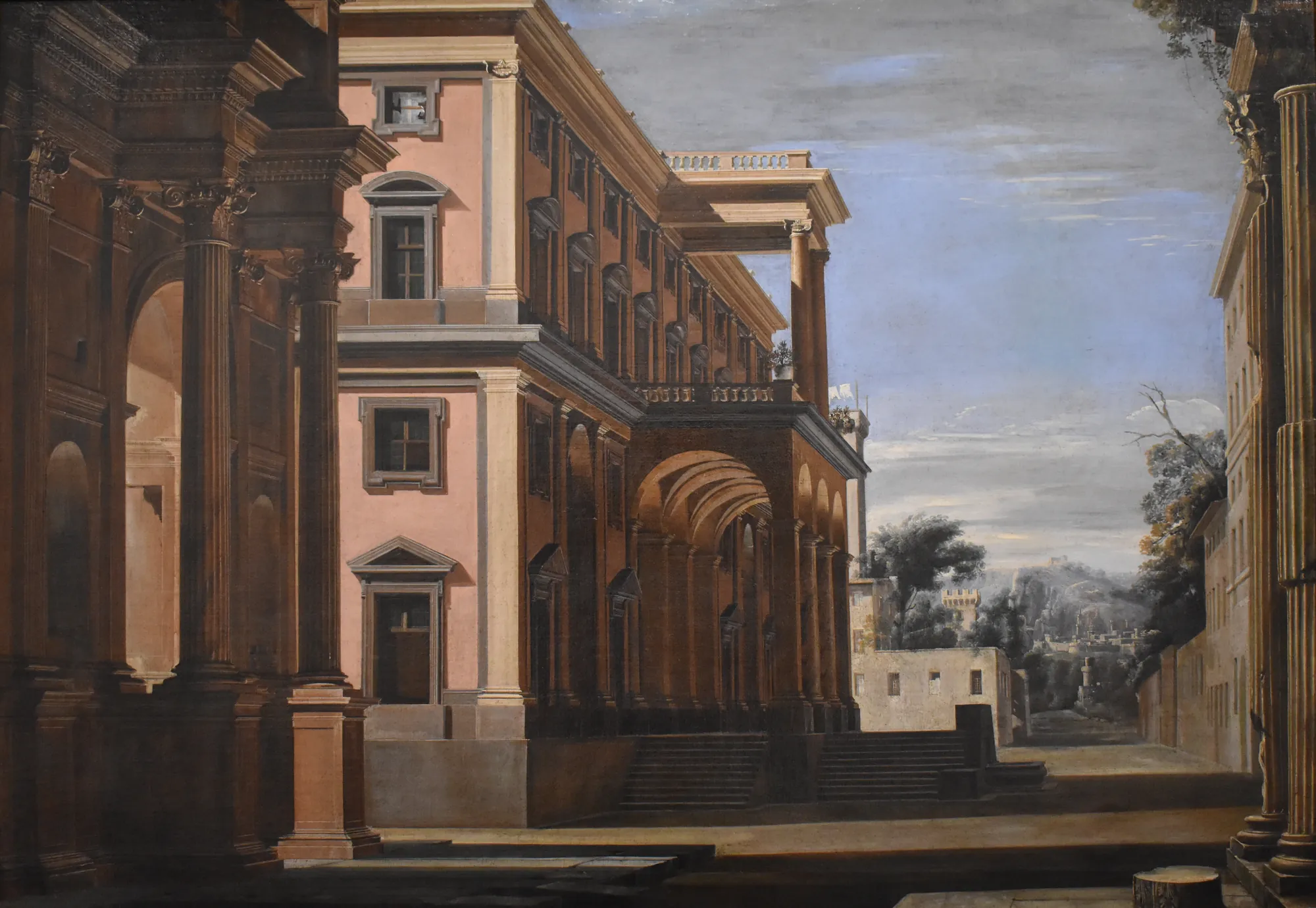 Perspective View of a Palace Exterior